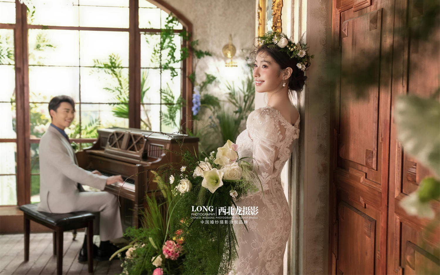 花房里种下浪漫的种子🌷法式花房氛围感婚纱照~