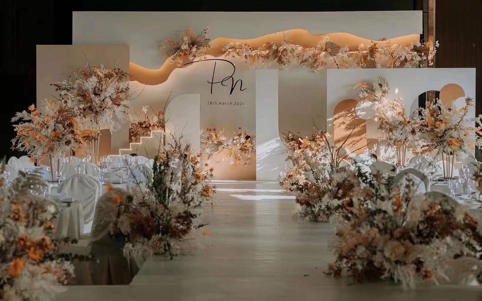 【挚爱·人气直推】暖暖香槟色系婚礼