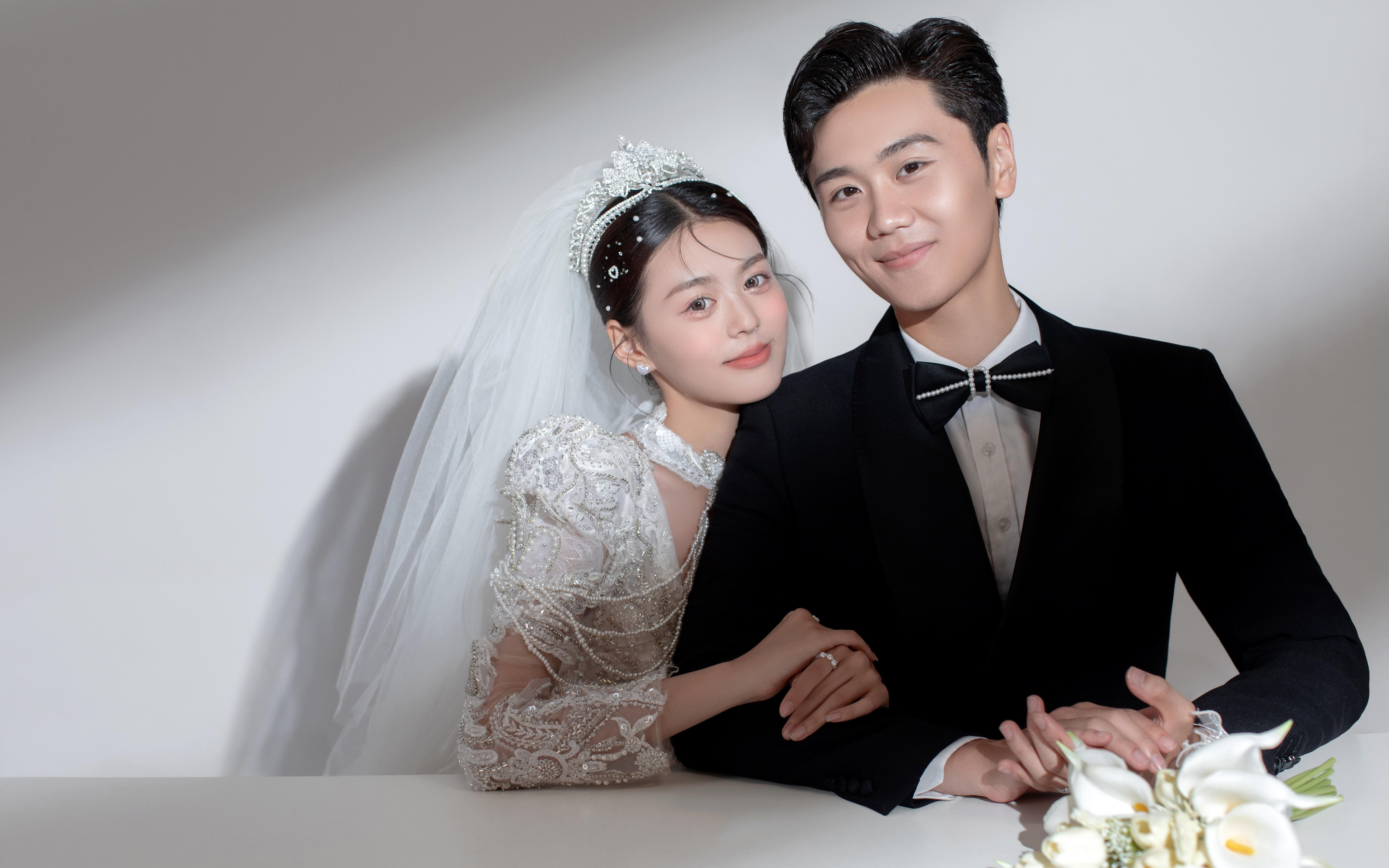 长在审美上的韩式极简婚纱照
