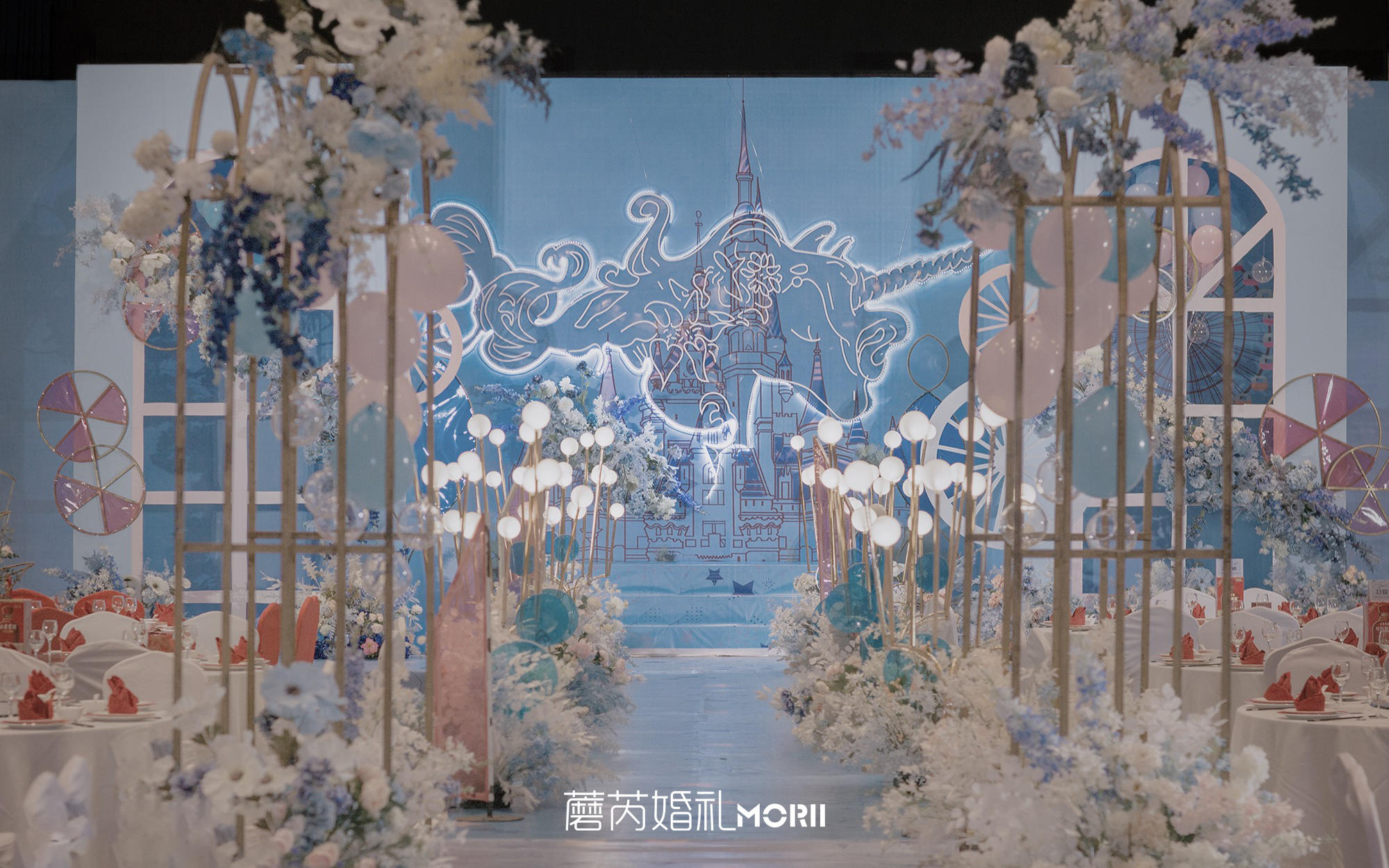 蘑芮morii婚礼 | 梦幻马卡龙 粉蓝少女心