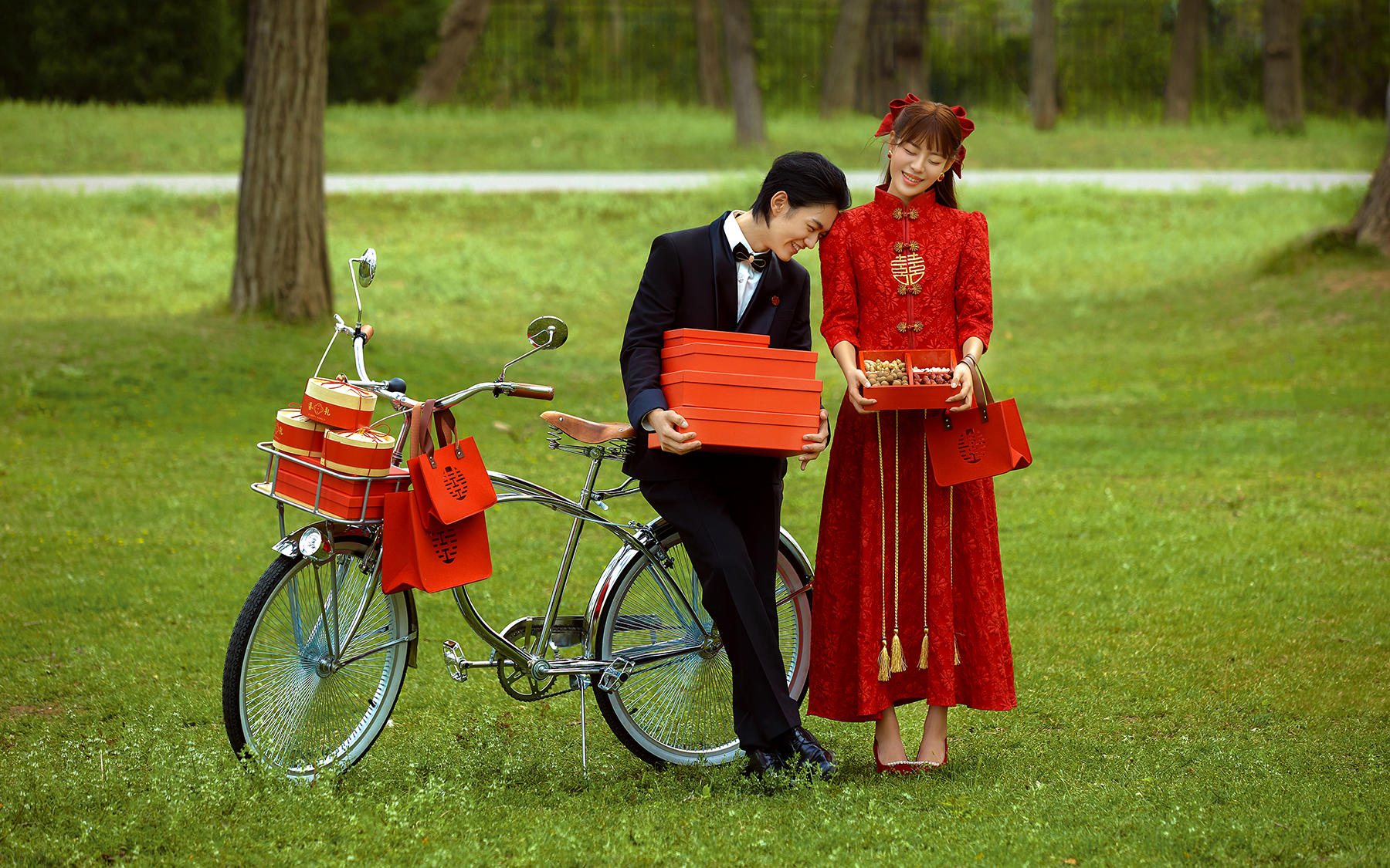【森笙视觉】外景草坪喜嫁婚纱照