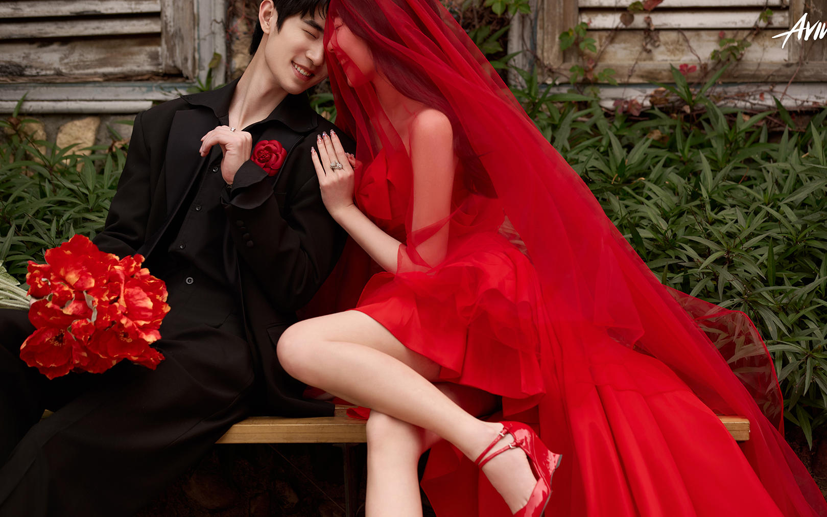 【真实客片】红裙婚纱照丨马瑞泽 & 龚子珊