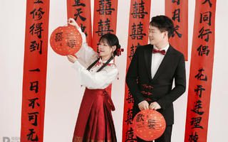  新中式喜嫁风婚纱照❤长辈们都爆夸好看！