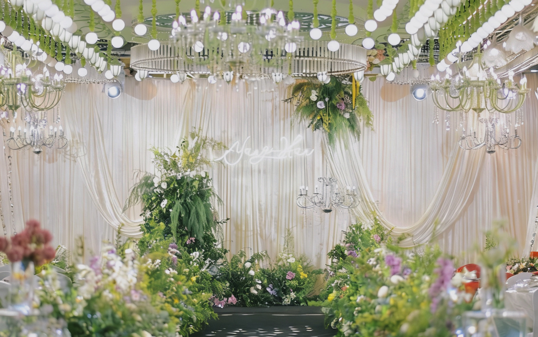 【花园风室内婚礼】沉浸式自然风