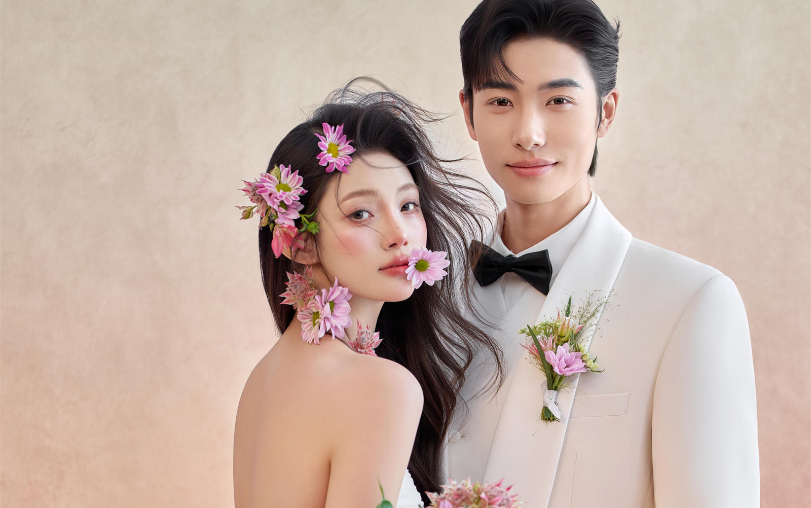 🌸油画婚纱照｜被夸爆的少女粉婚纱照也太绝了！