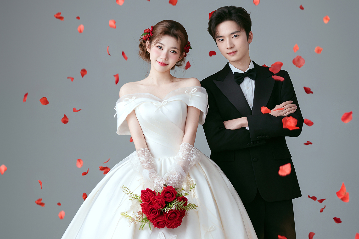 活潑甜妹必沖系列室內主紗婚照
