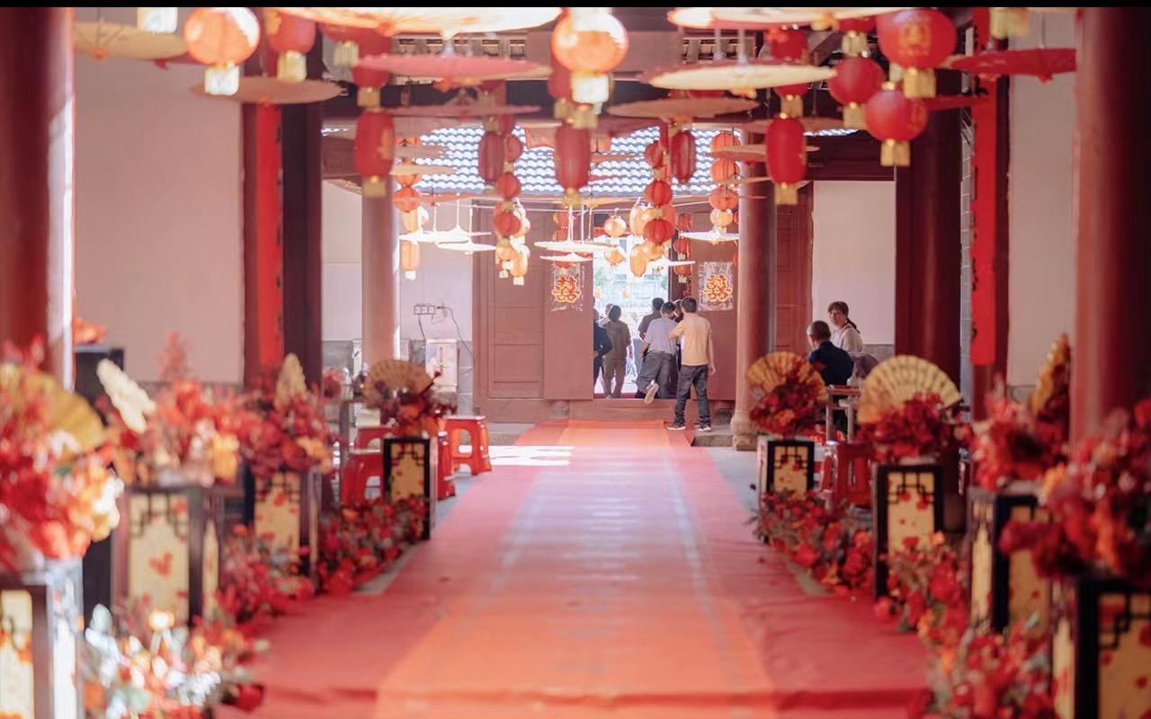 祠堂中式传统婚礼