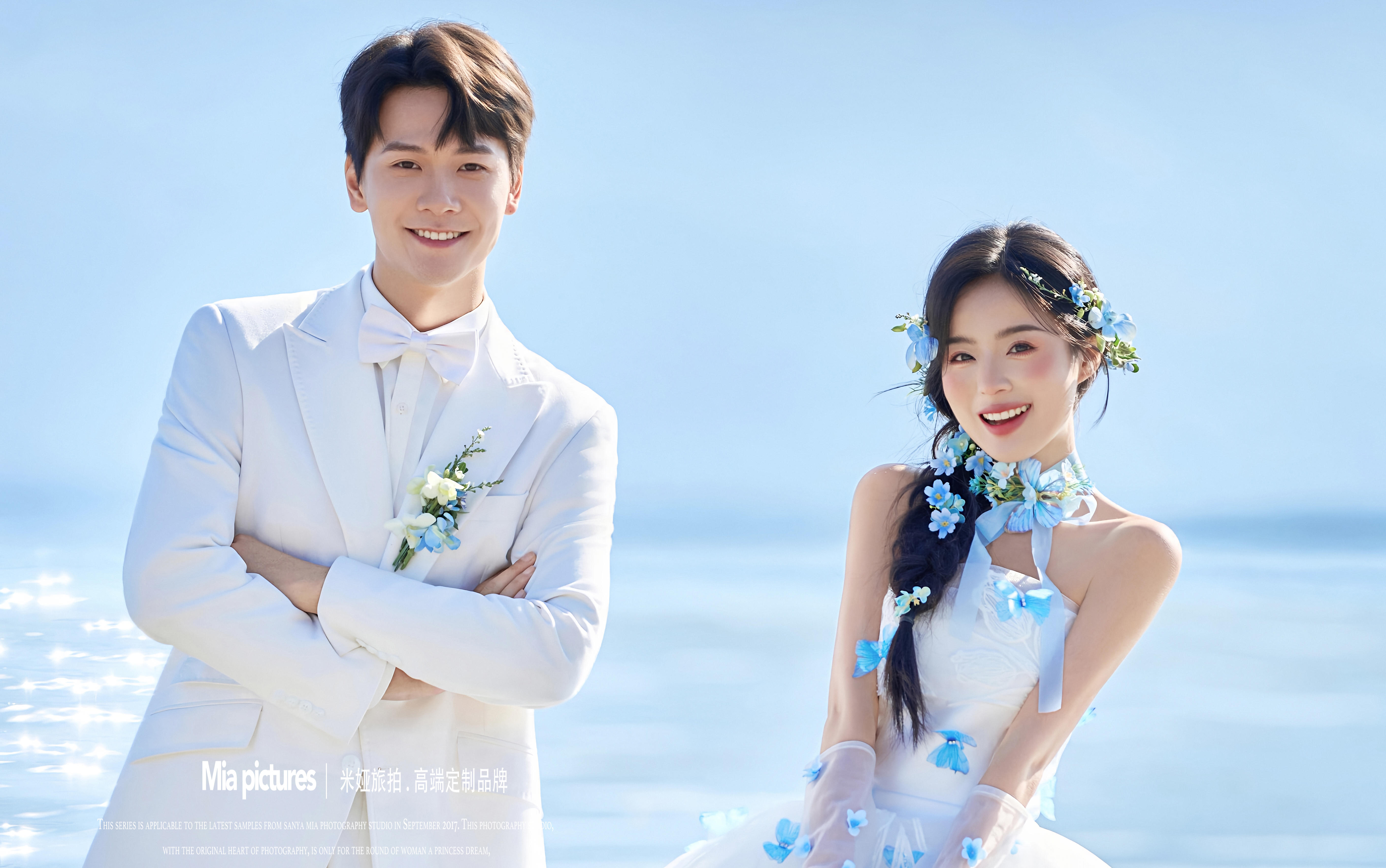 客片?? 波光粼粼海景婚紗照太有氛圍感！