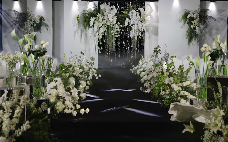 魚(yú)躍婚禮·清透白綠韓式夢(mèng)境