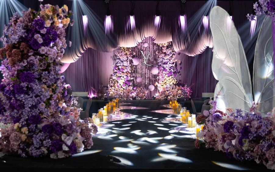 婚礼派·π浪漫高级与温柔双重奏的婚礼布置