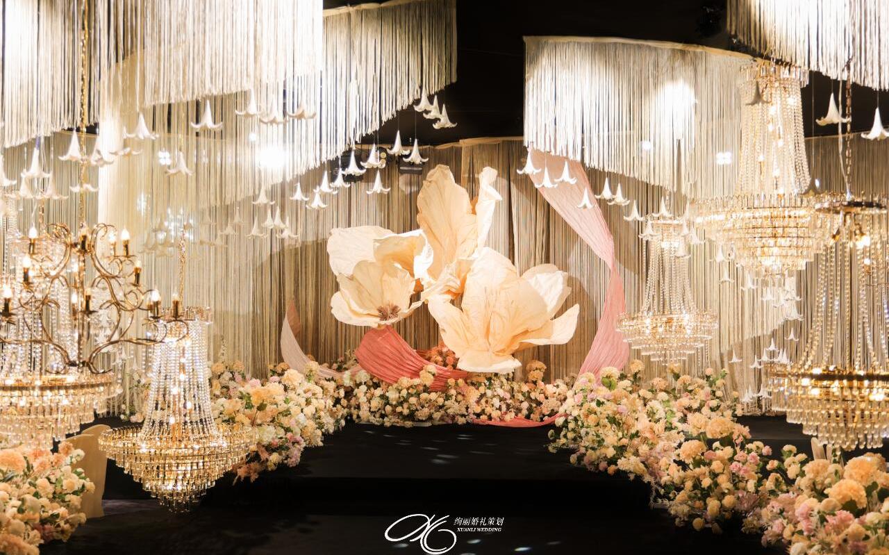 輕奢香檳水晶婚禮