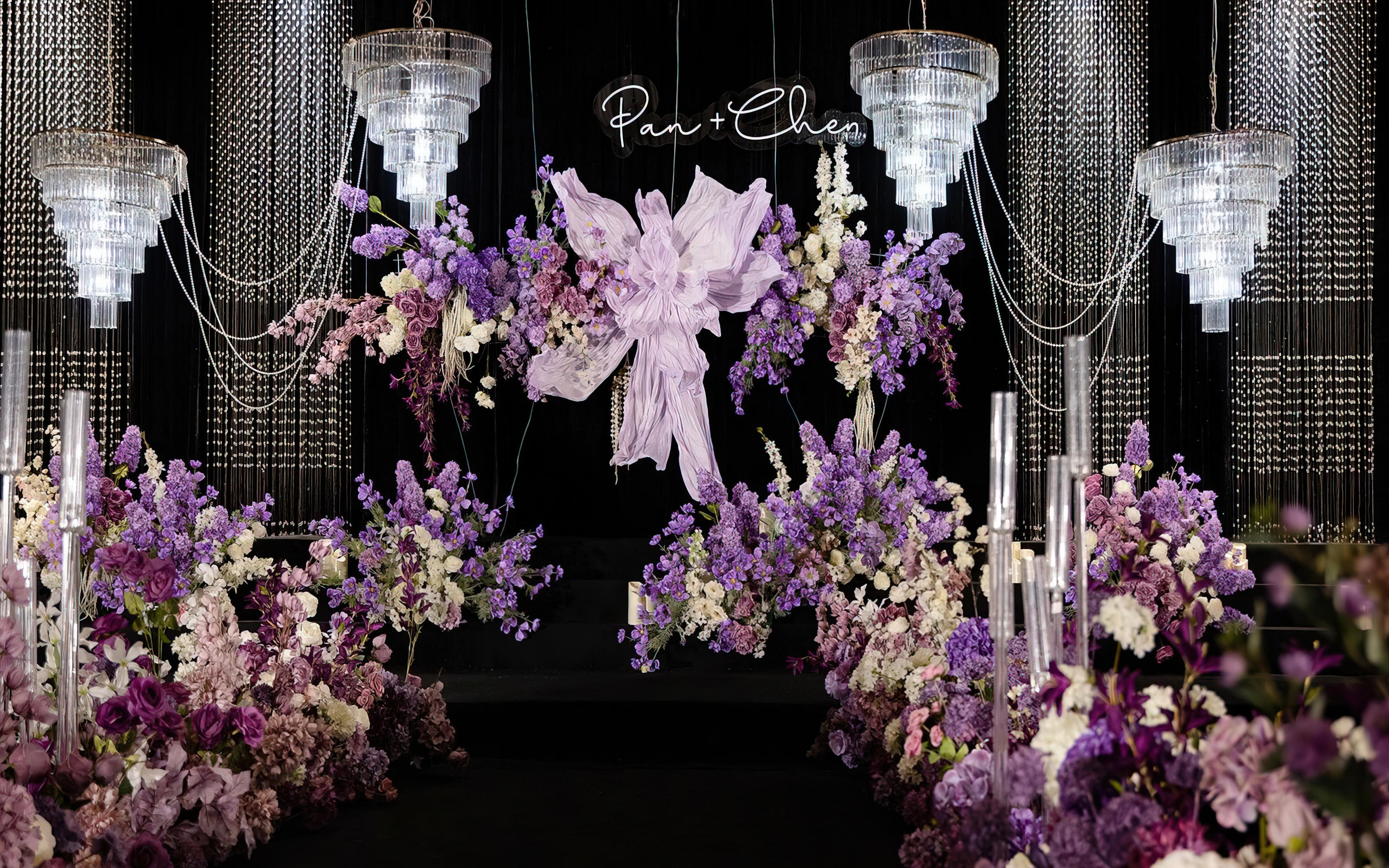 美疯了的韩式水晶婚礼！肉眼更美～