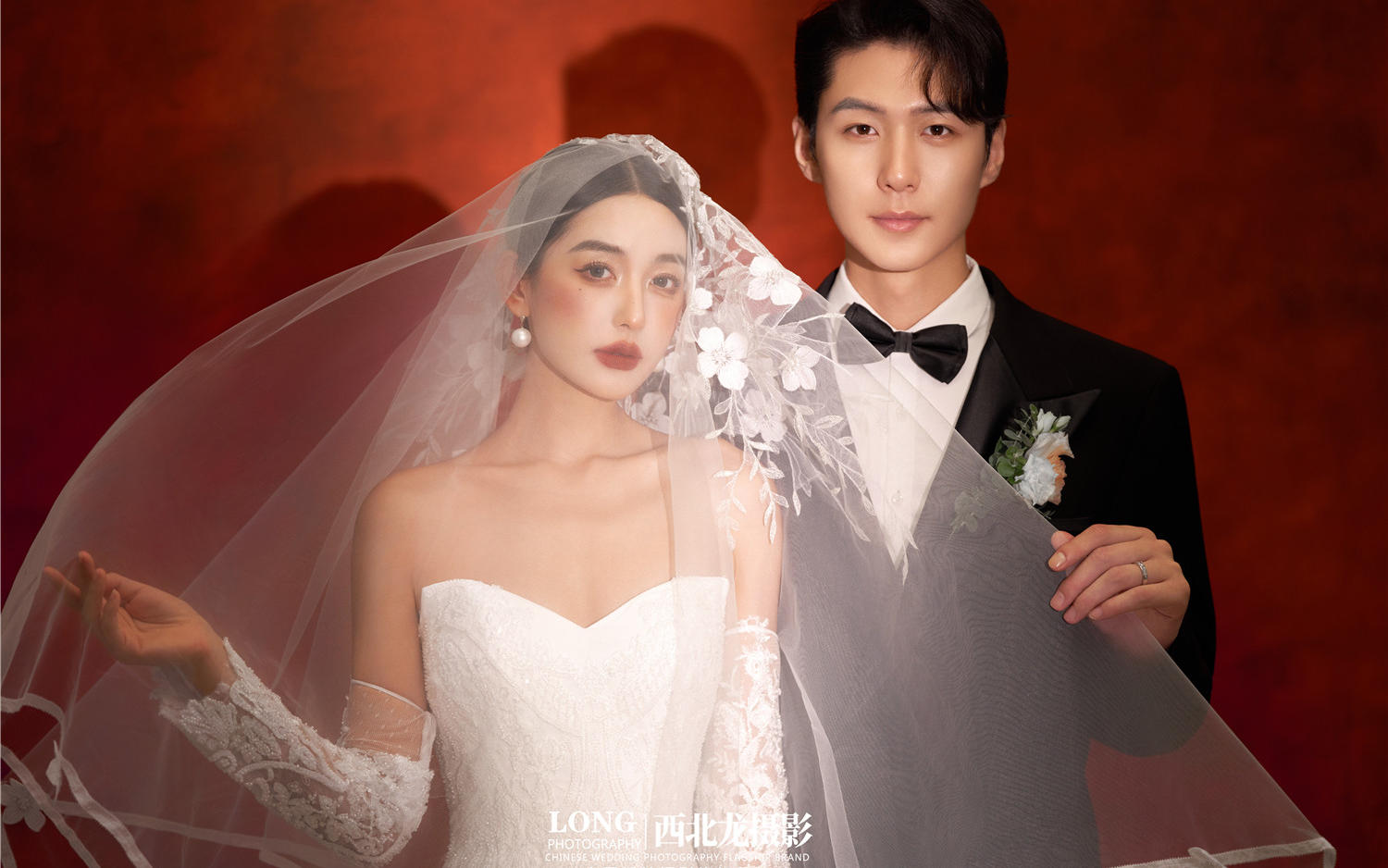 【西北龙摄影】期待很久的红底复古婚纱照！