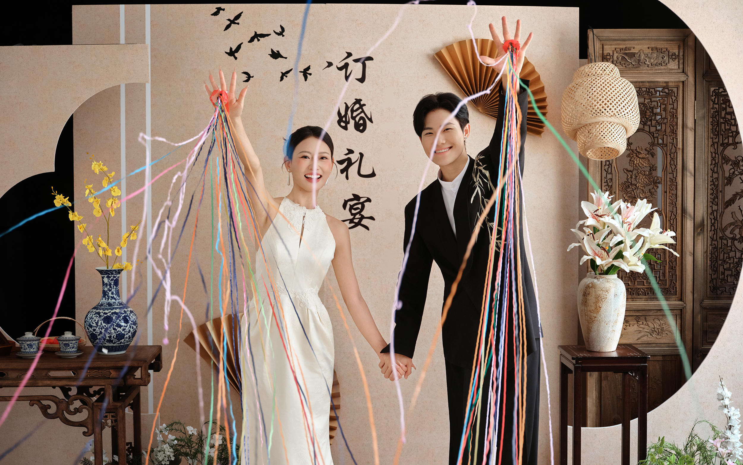 满心欢喜，共赴新程💕驻马店订婚预制照来啦！