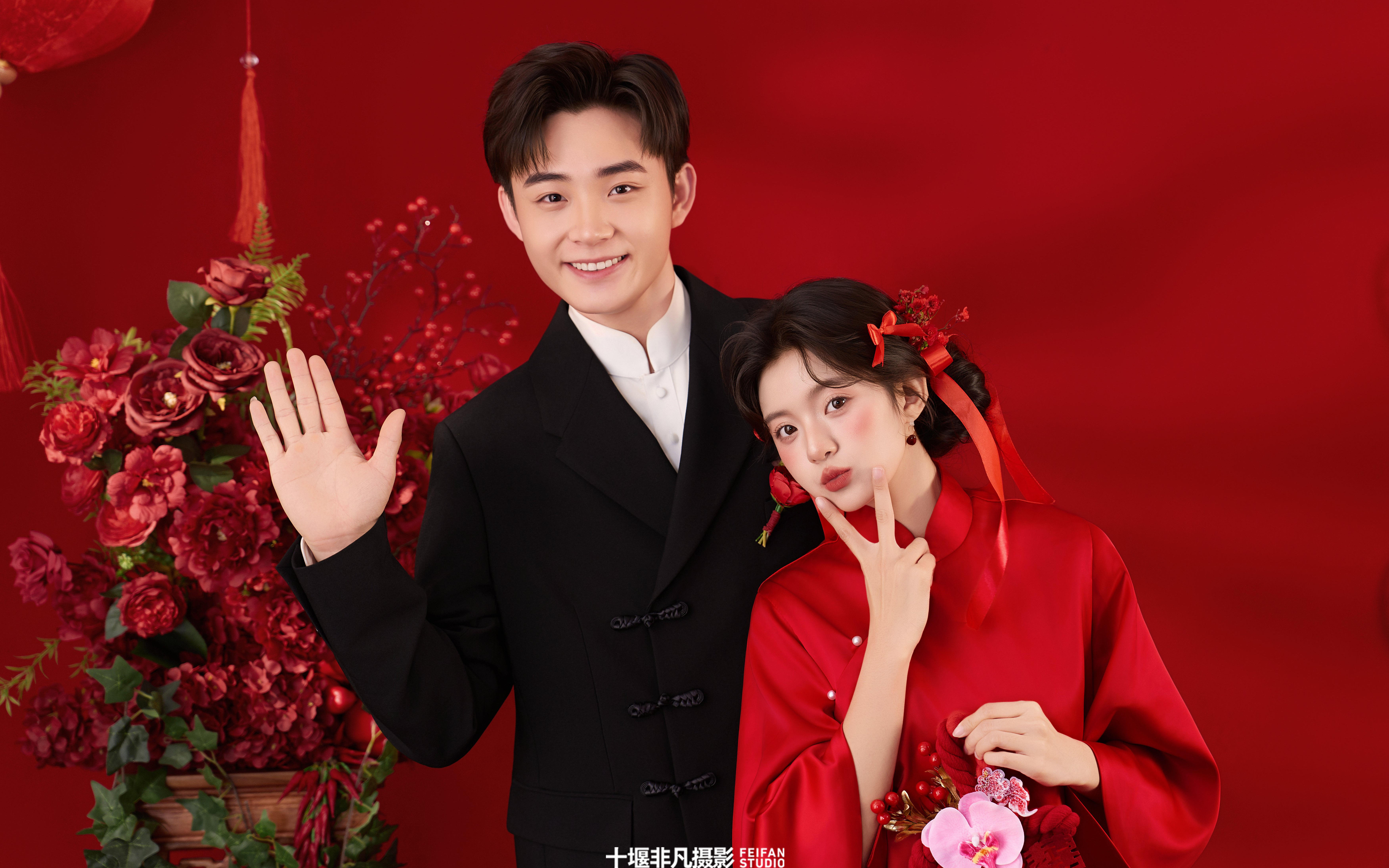 室内喜嫁风婚纱照~