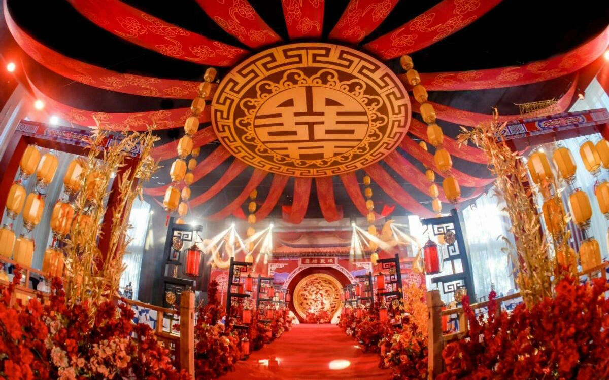 凤凰于飞 红妆十里｜震撼全场的中式婚礼仪式感爆棚
