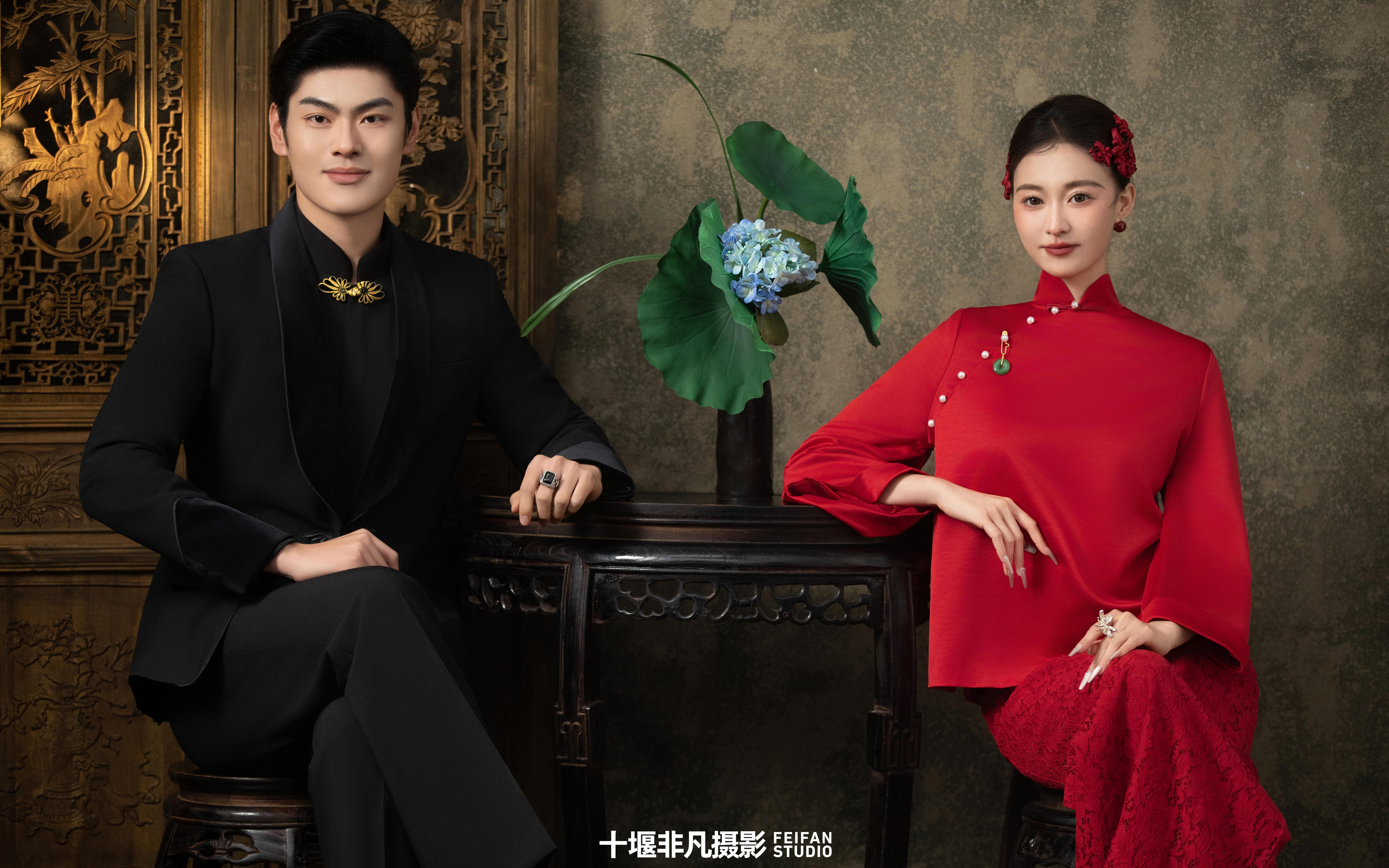 拍了心心念念的喜嫁新中式婚纱照~