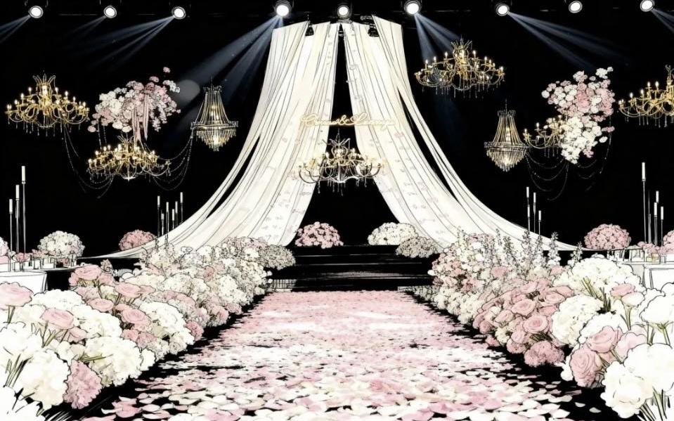 喜橙|浪漫粉色布?；槎Y