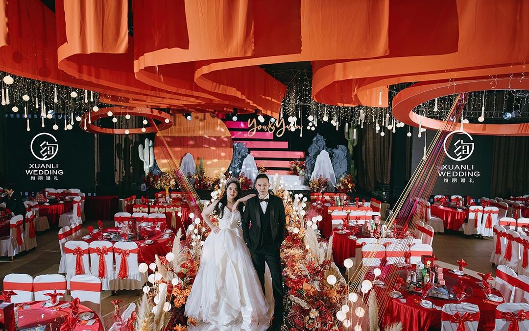 上海磚橋會所婚禮｜落日風(fēng)婚禮真的美到我