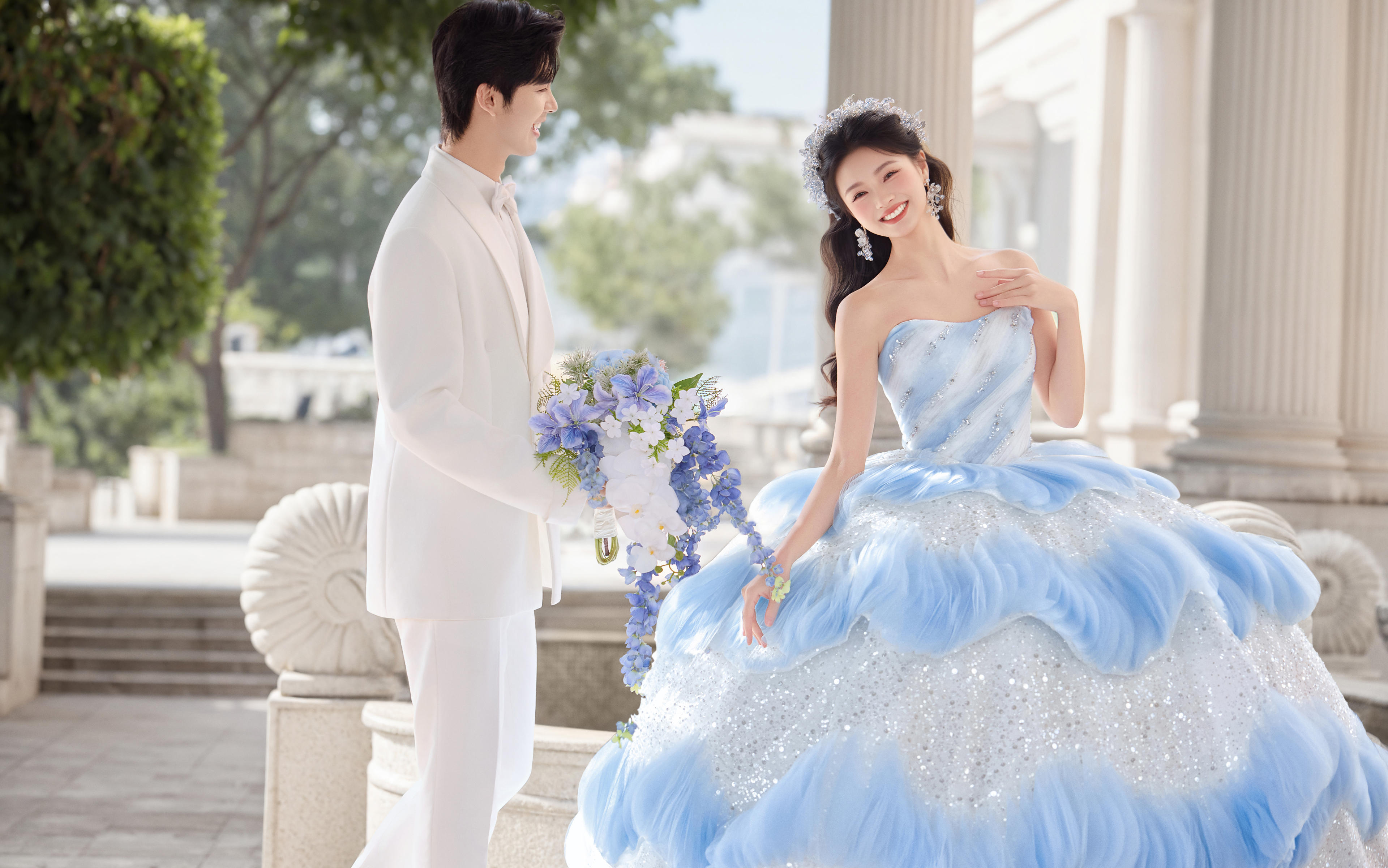 水母藍紗|法式建筑的碰撞|撞入夢幻童話