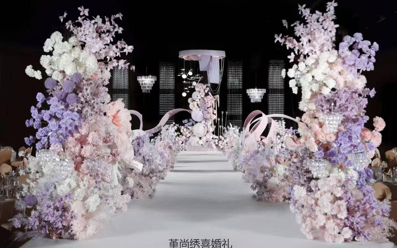 超温柔的韩式粉紫色婚礼