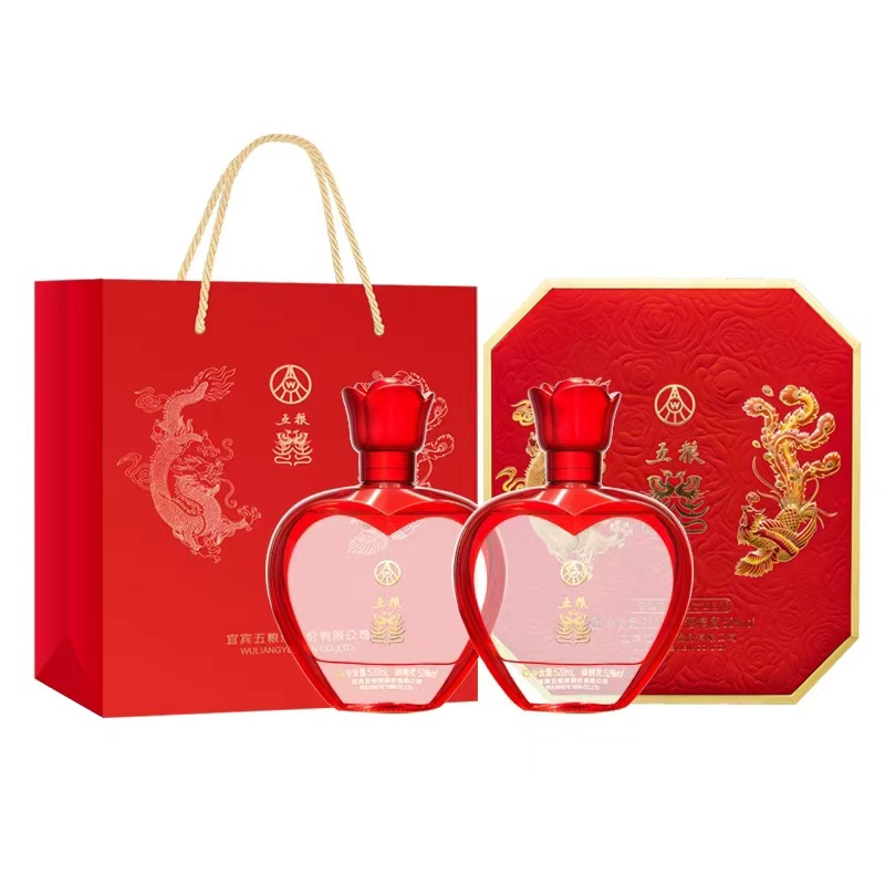 【下單聯(lián)系客服】五糧液 玫瑰婚典520ml 52° 銘記 銘刻