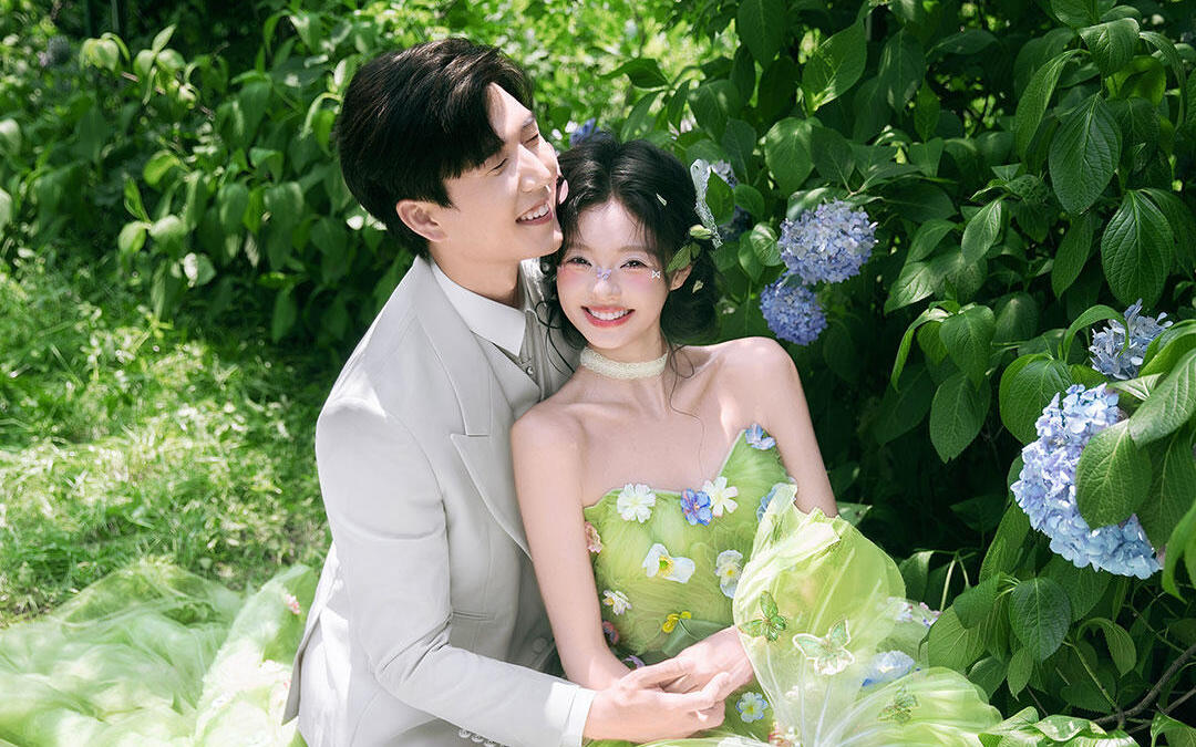 森系婚纱照真的好夏天✨
