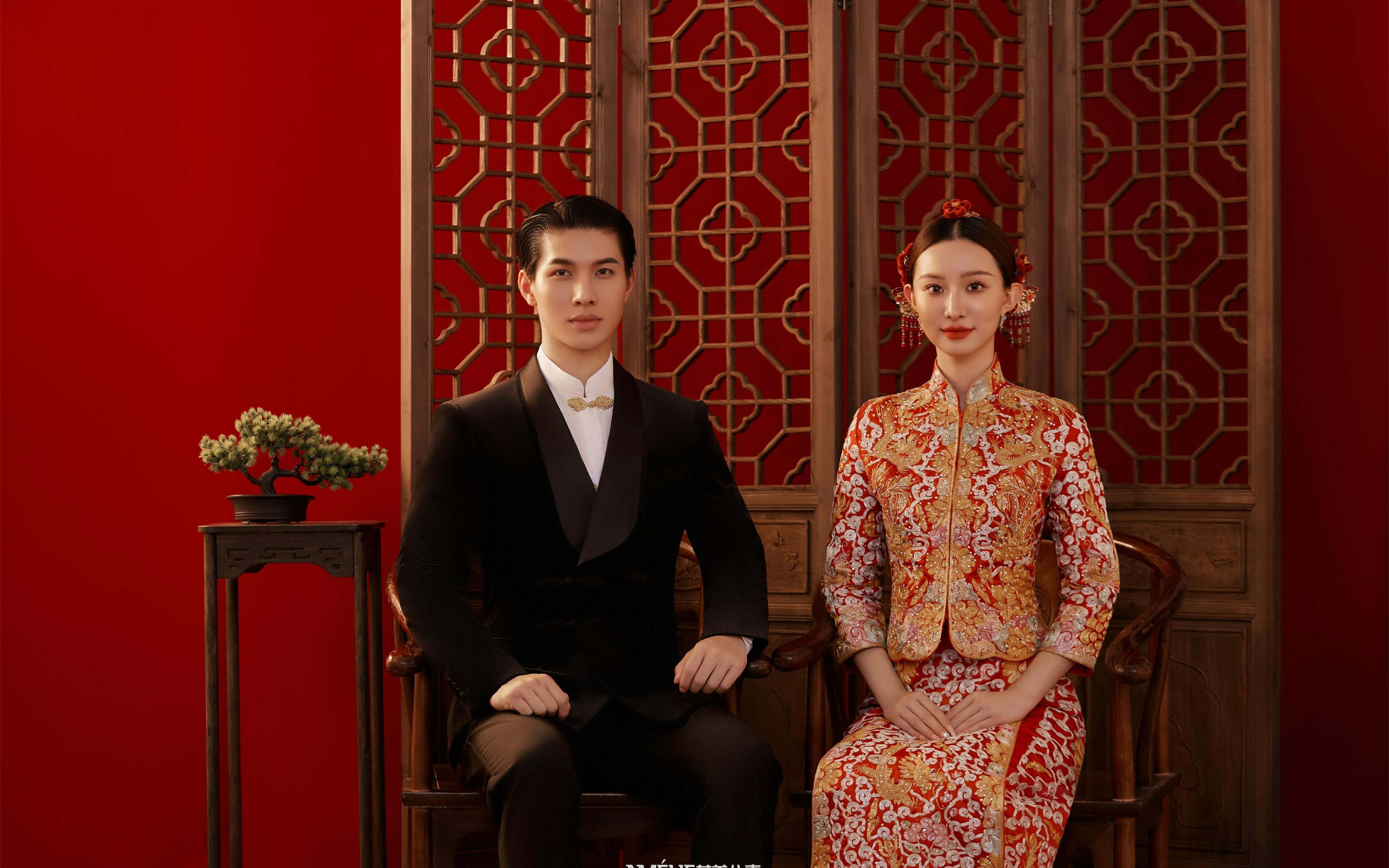 ??紅妝秀禾，長輩直夸好看