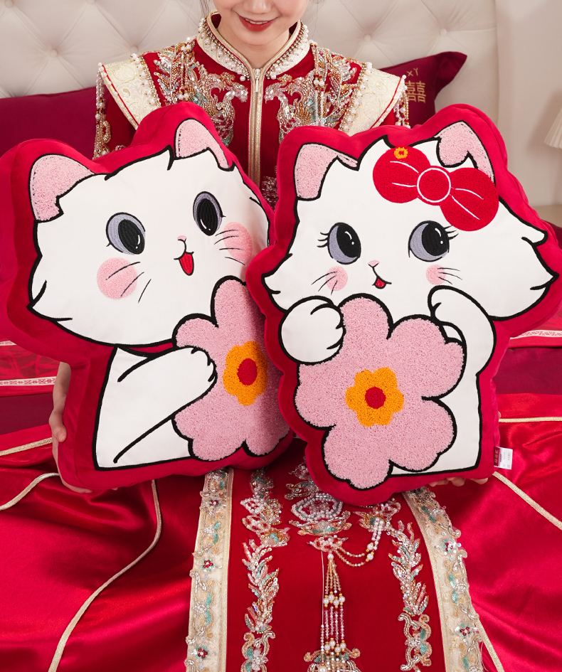新婚抱枕福娃公仔