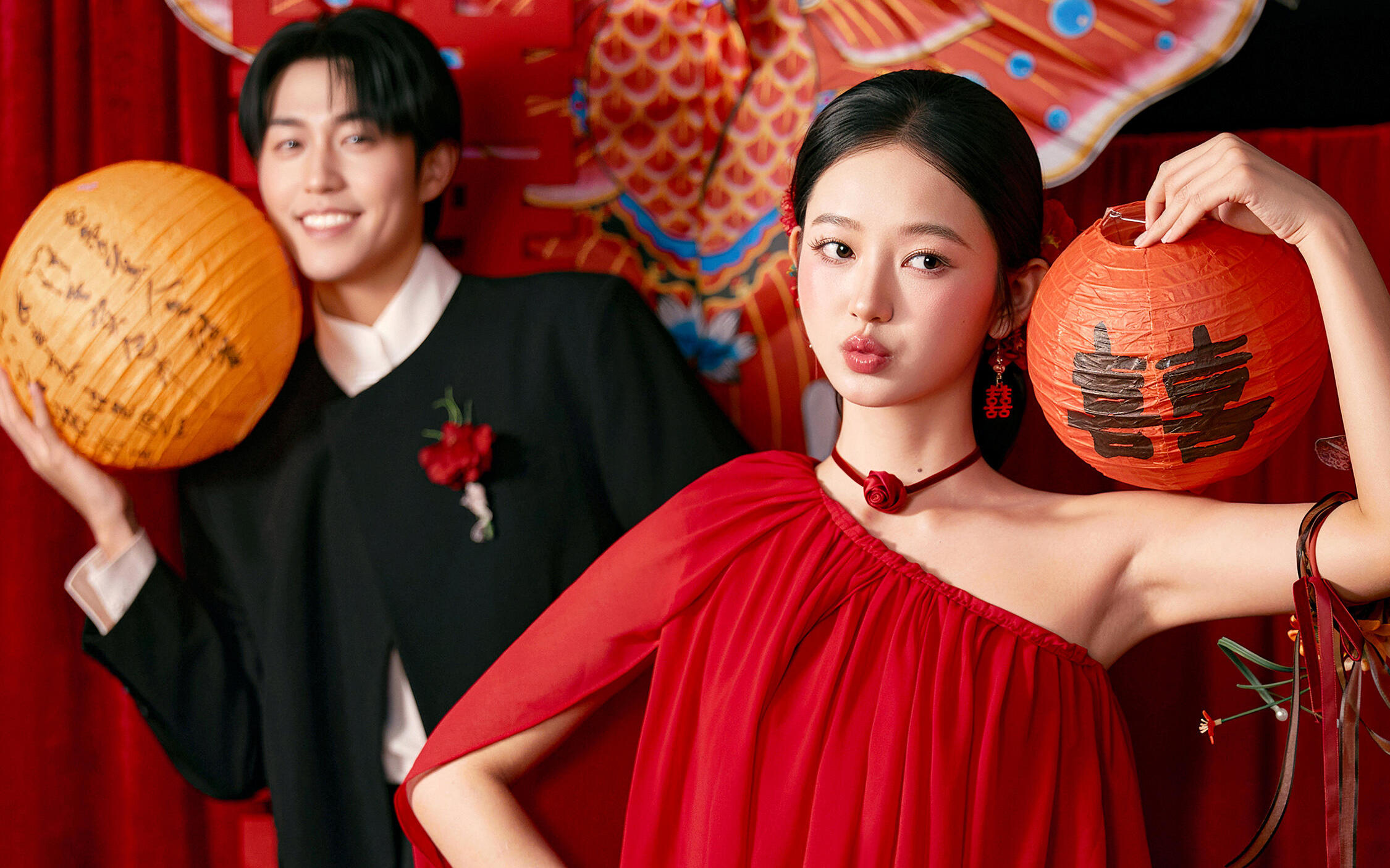 长沙婚纱照❤️谁懂啊！喜嫁风太出片了～|