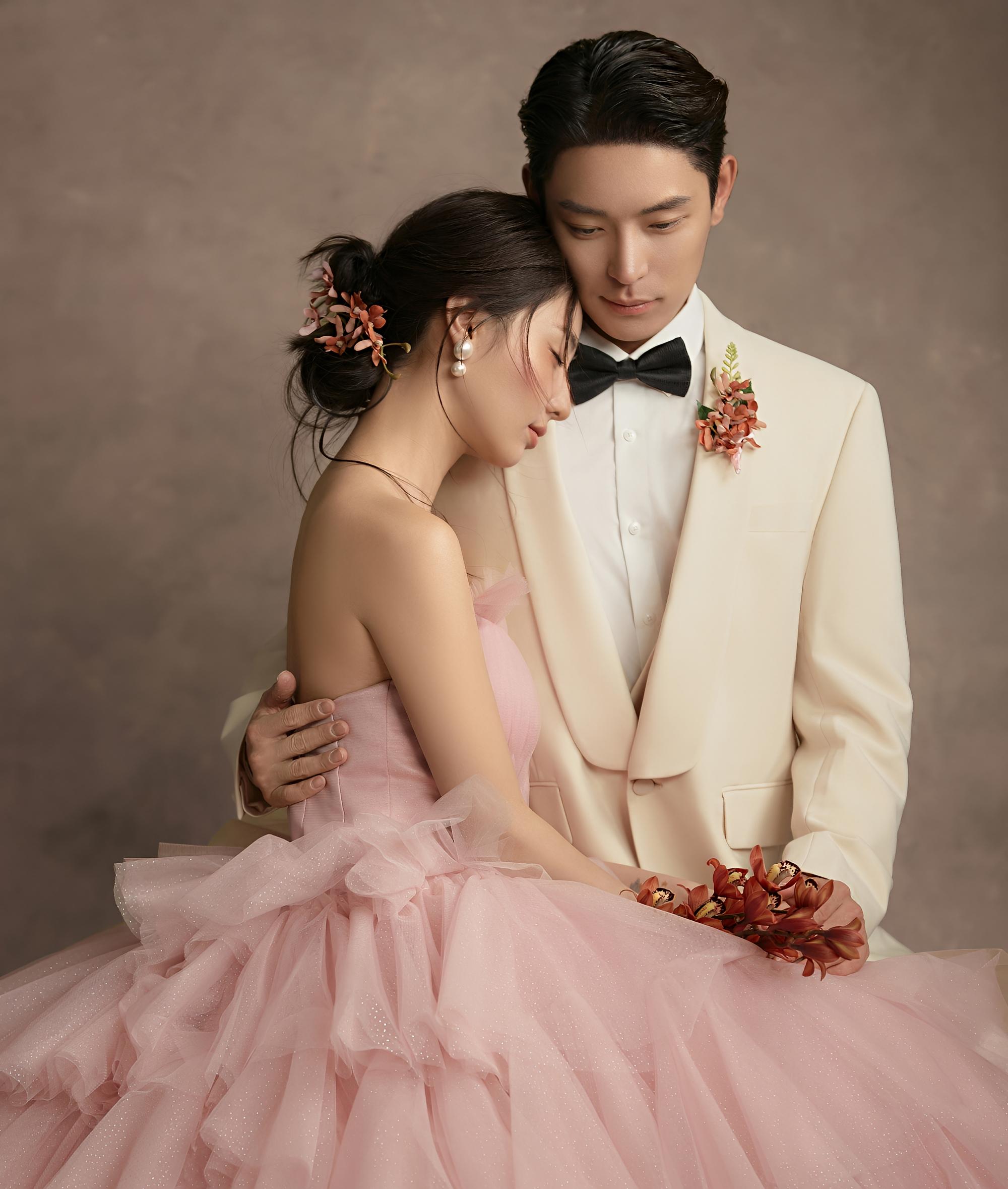 粉色韩系主纱🌸婚纱照！真的少女感爆棚✨