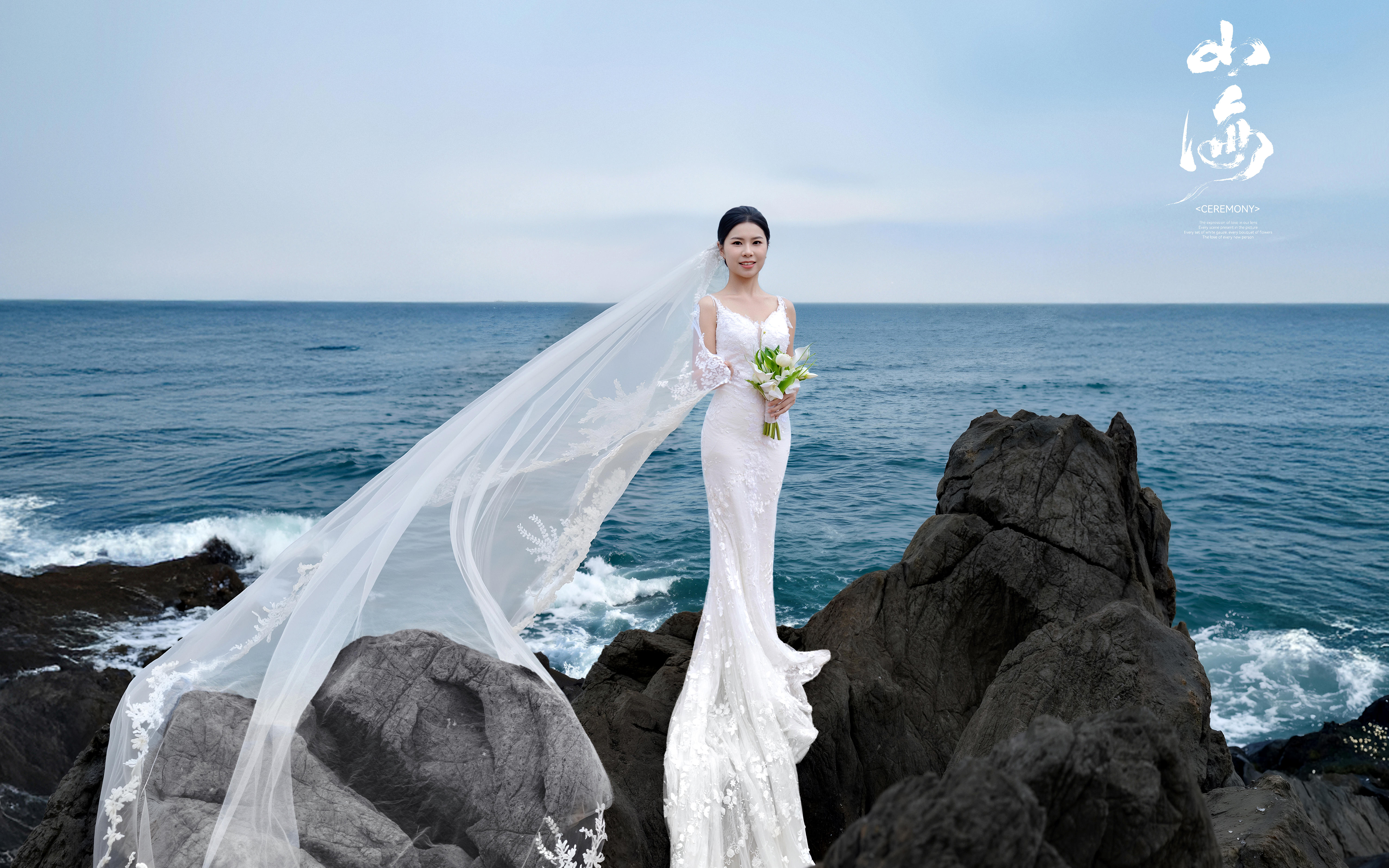 『爱是一场义无反顾的沉沦』湖景礁石婚纱照