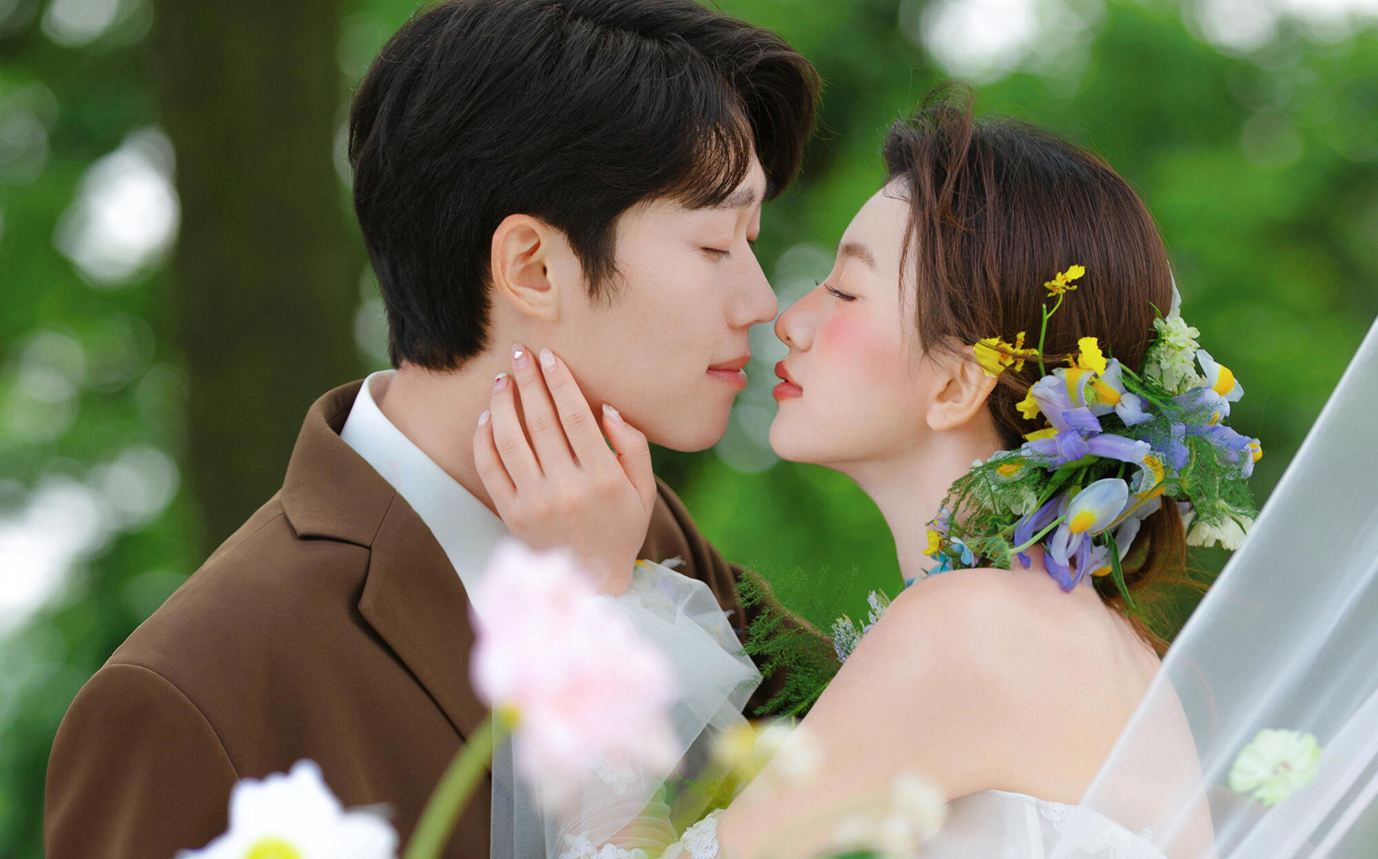 谁懂✨春日森系婚纱照每一帧都是氧气感