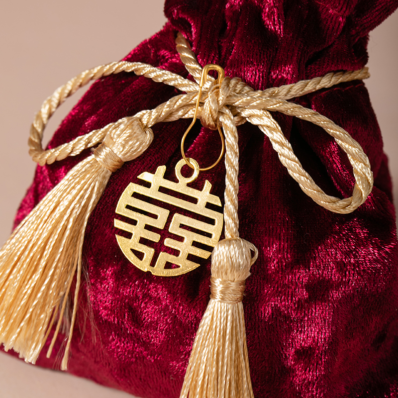 喜糖袋丝绒糖果皮袋