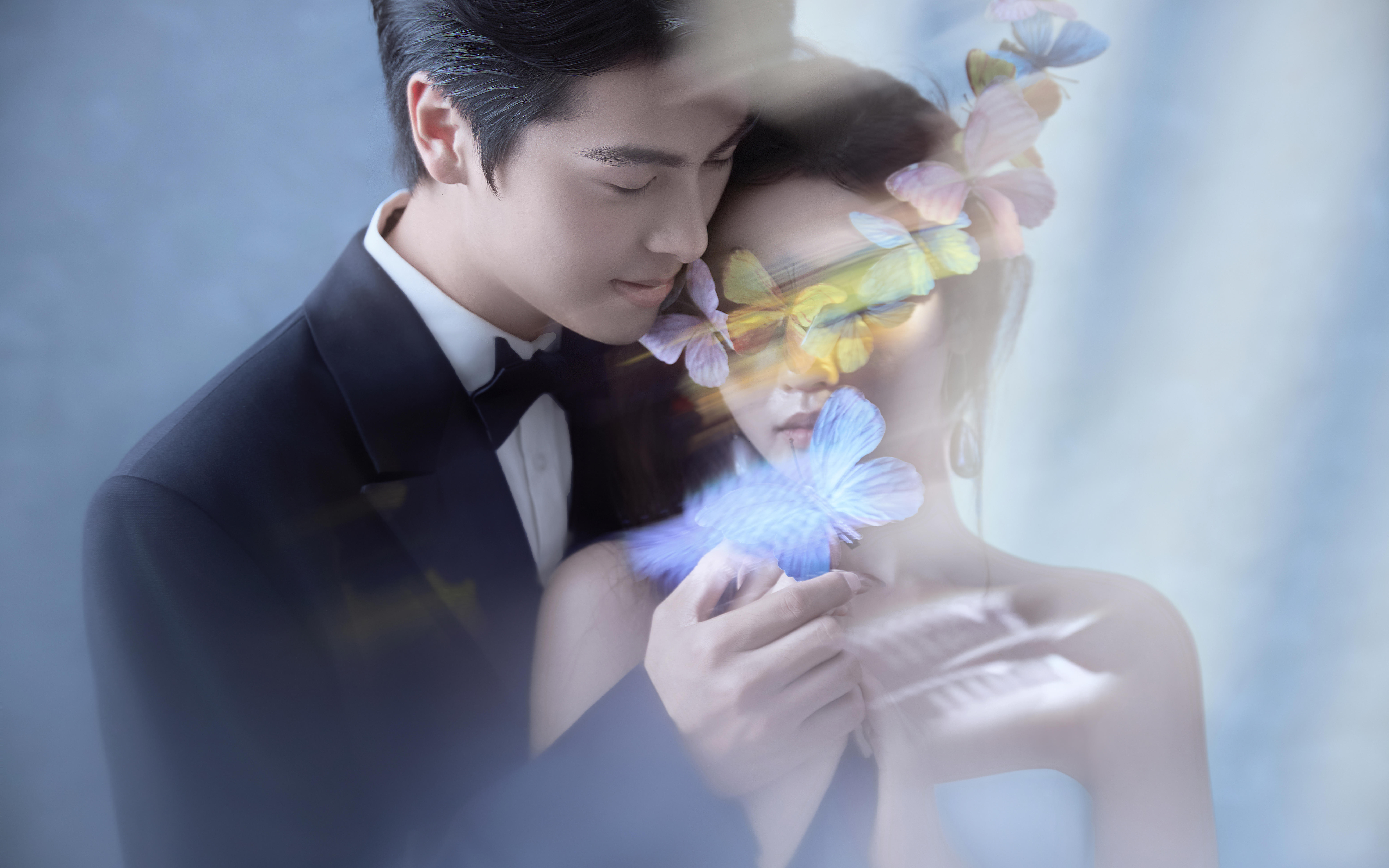 蝴蝶少女婚紗照??美美收獲人生照片