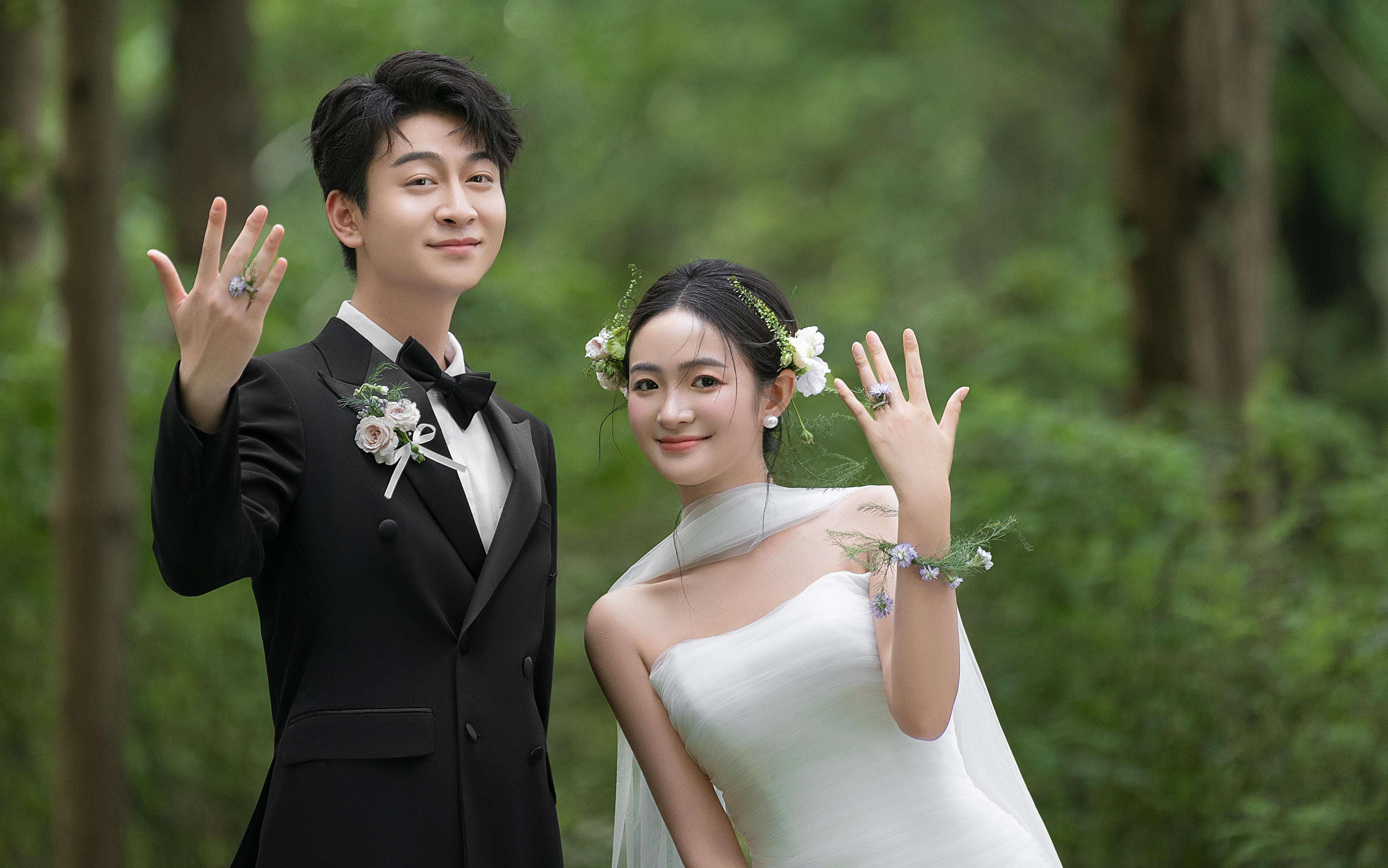【D视觉摄影】森系浪漫预警，这对新人婚照甜度超标