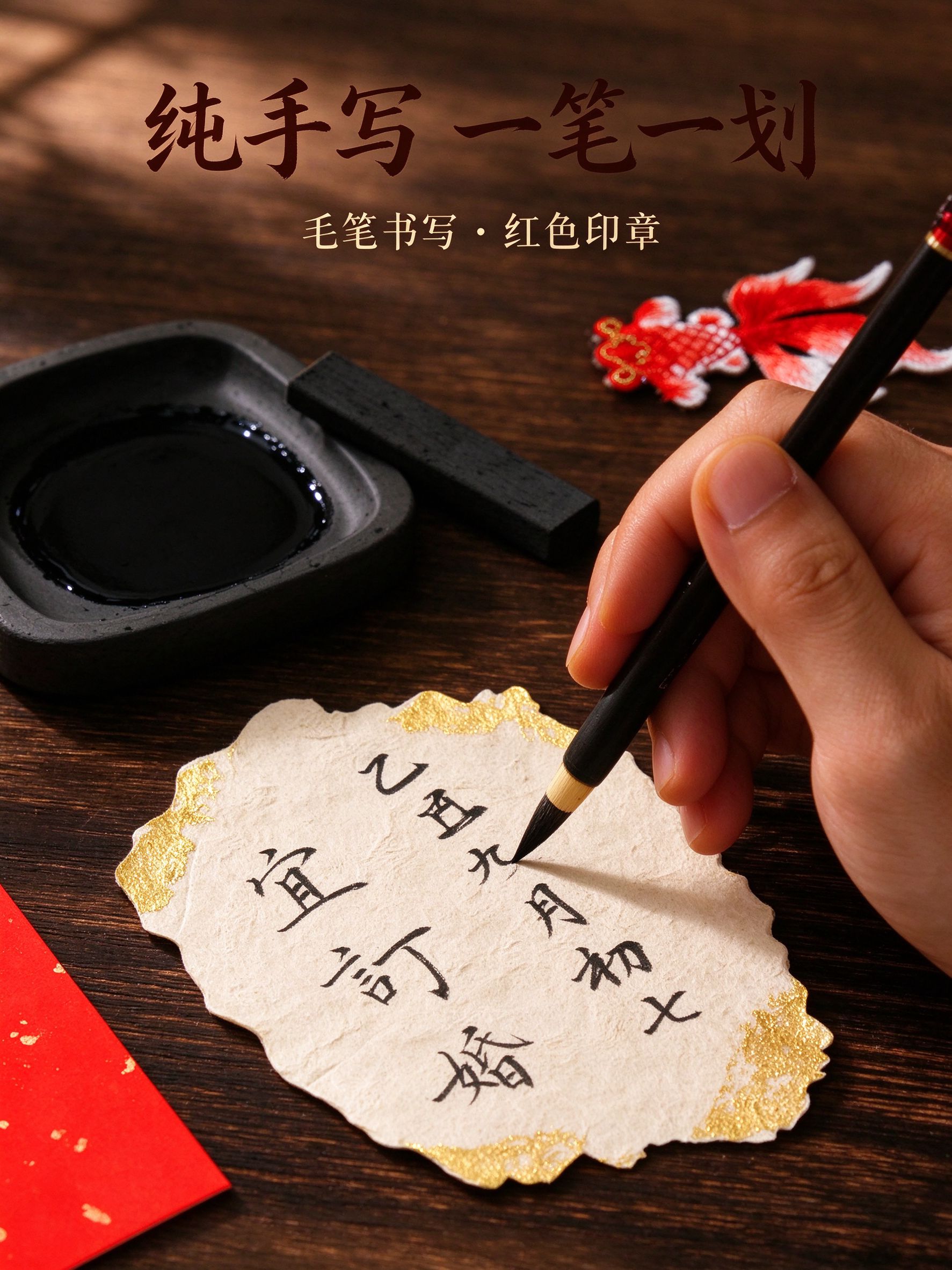 纯手写东巴纸拍照小道具