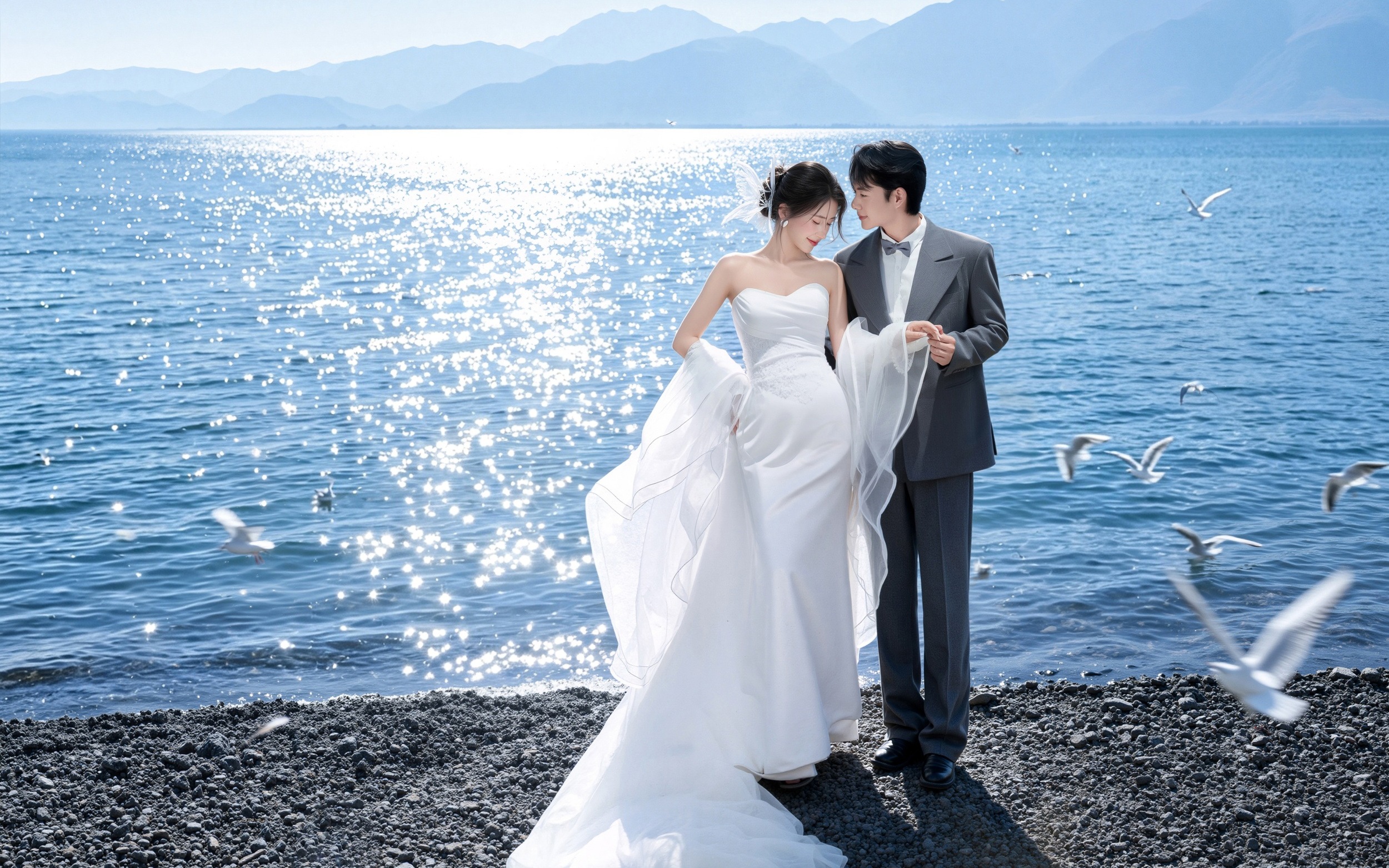 <蔚海予恋>浪漫海景生命力感婚纱照