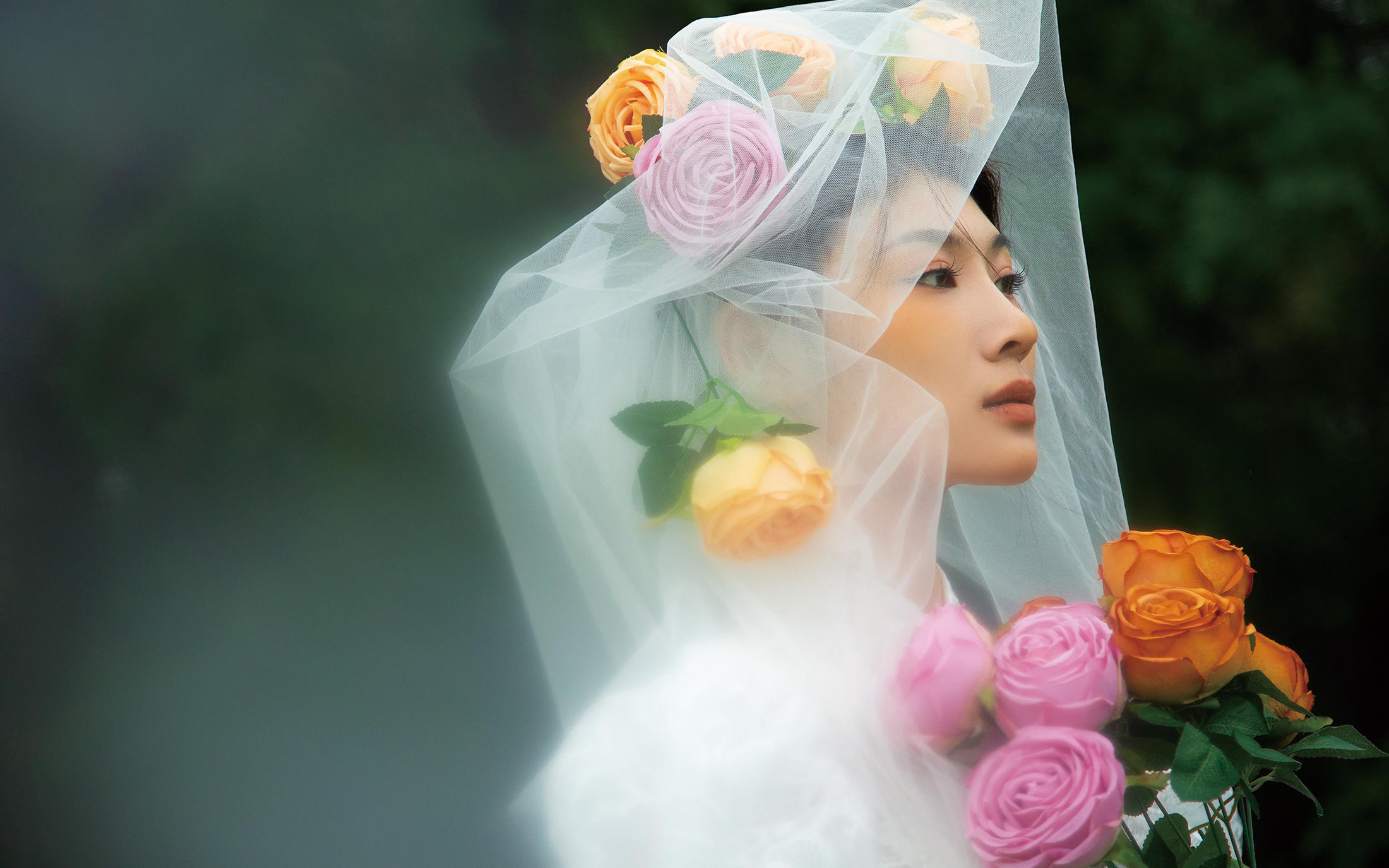 森系油画婚纱照！超治愈！！调整全网新娘造型！！