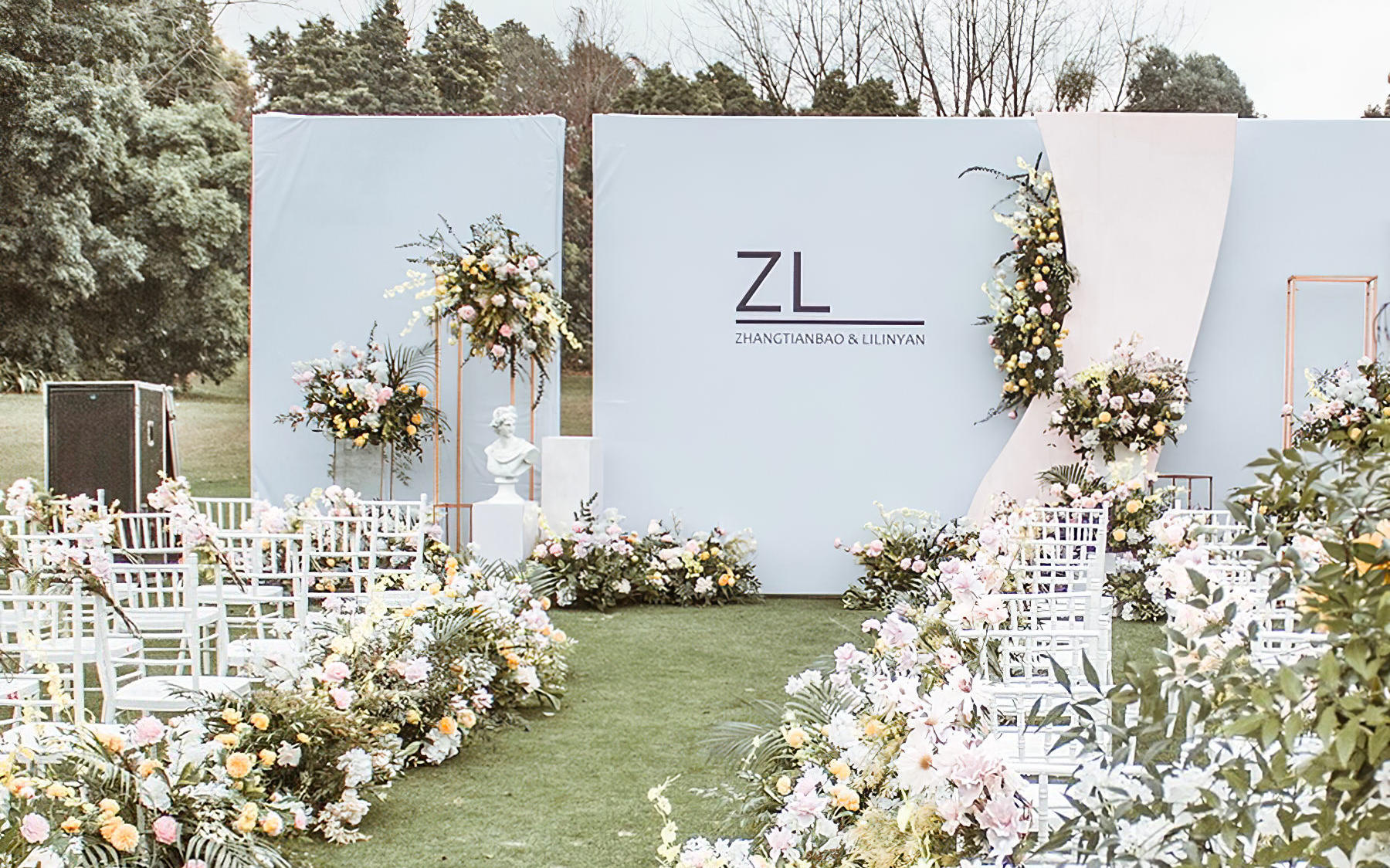 韩式风格户外花园婚礼