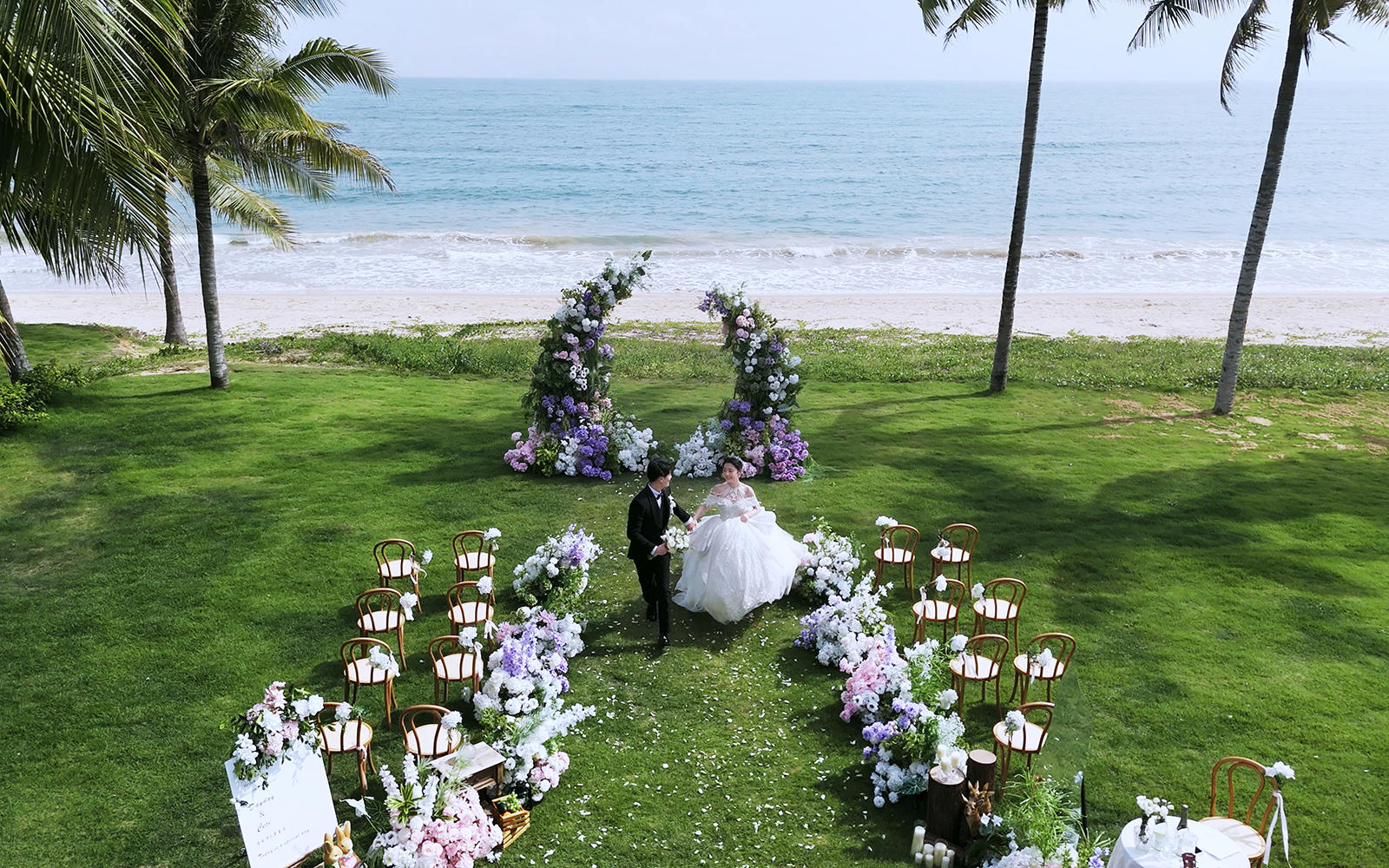 【三亞站】目的地婚禮、旅行婚禮結(jié)婚、海景草坪婚禮