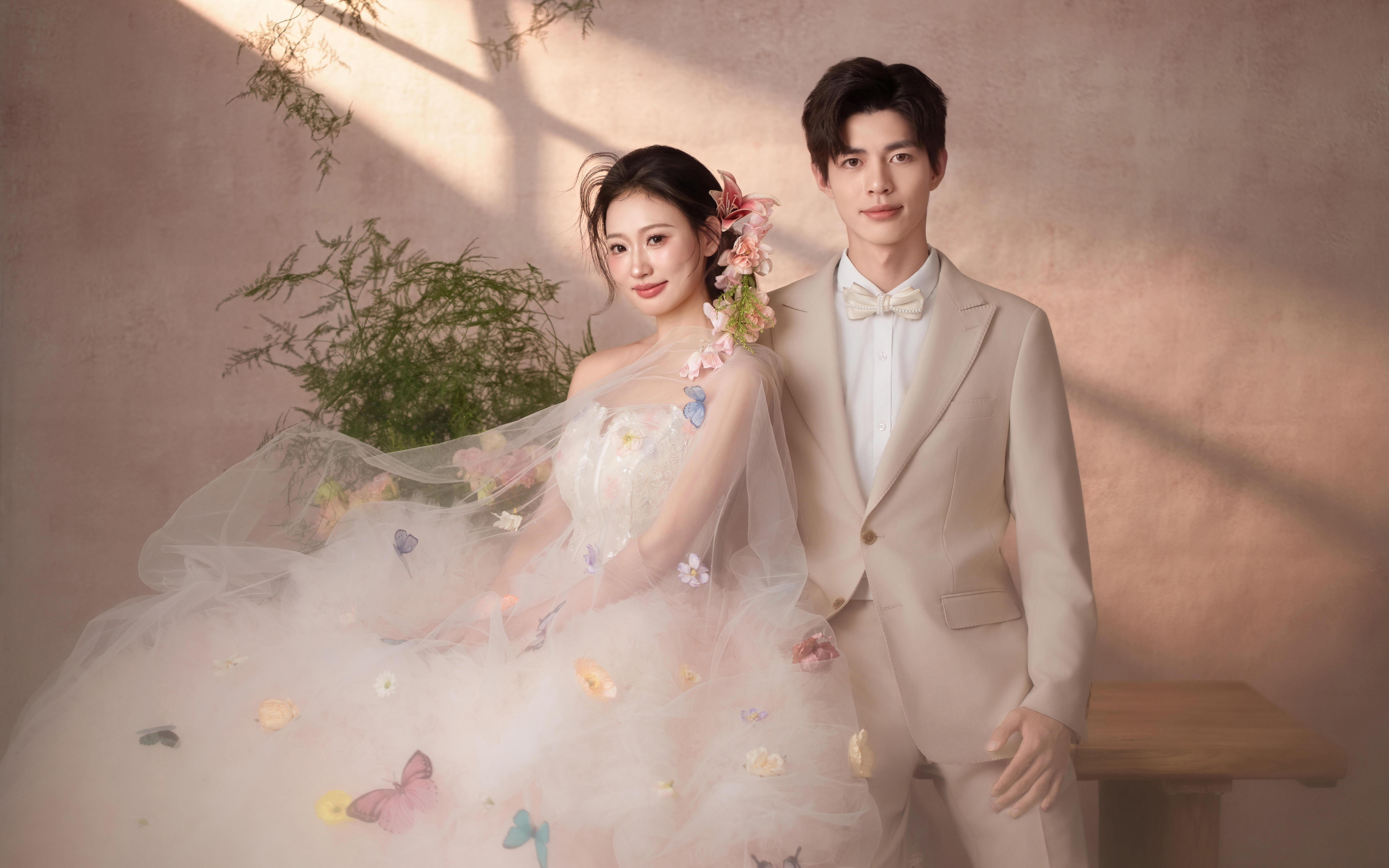 🦋甜妹本命！粉纱加上小蝴蝶也太仙啦~