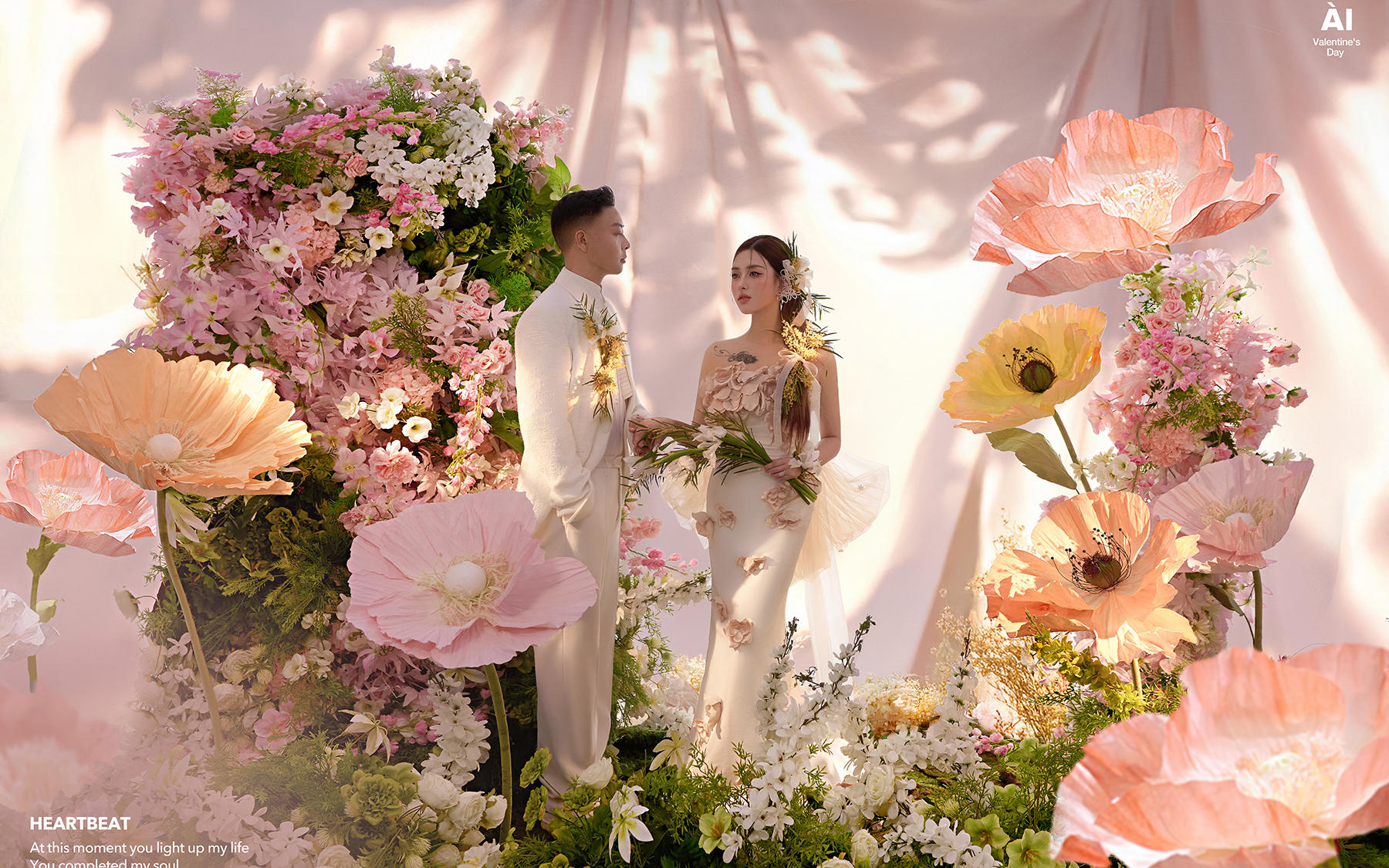 【真实客片】花海婚纱照丨谢倩 & 赵祺