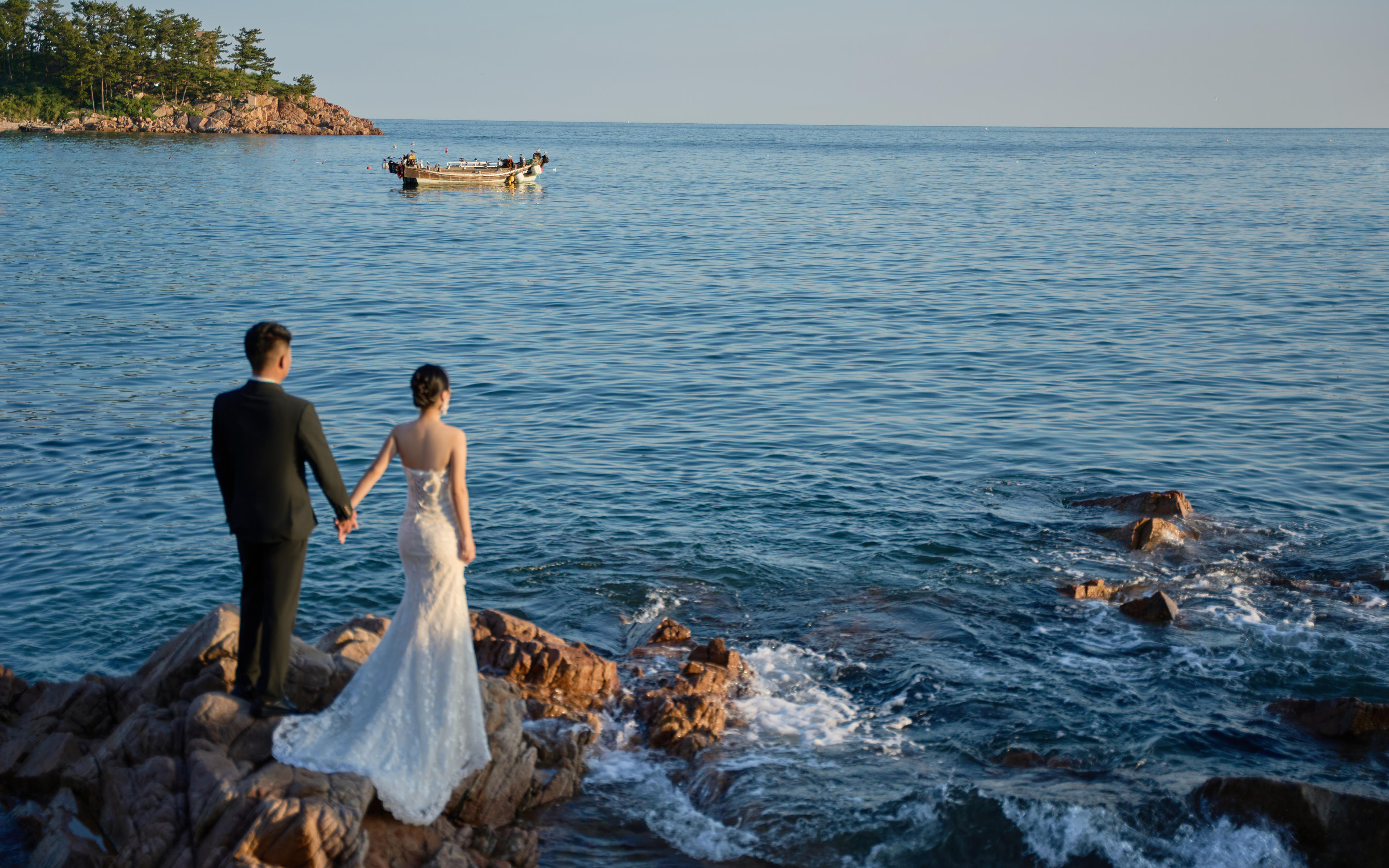 马海鑫夫妇/海边系列