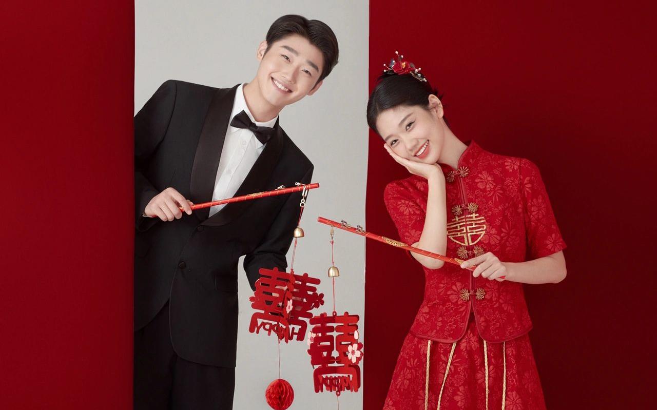 甜妹狂喜??熬夜選的中式喜嫁婚紗照被朋友夸爆啦