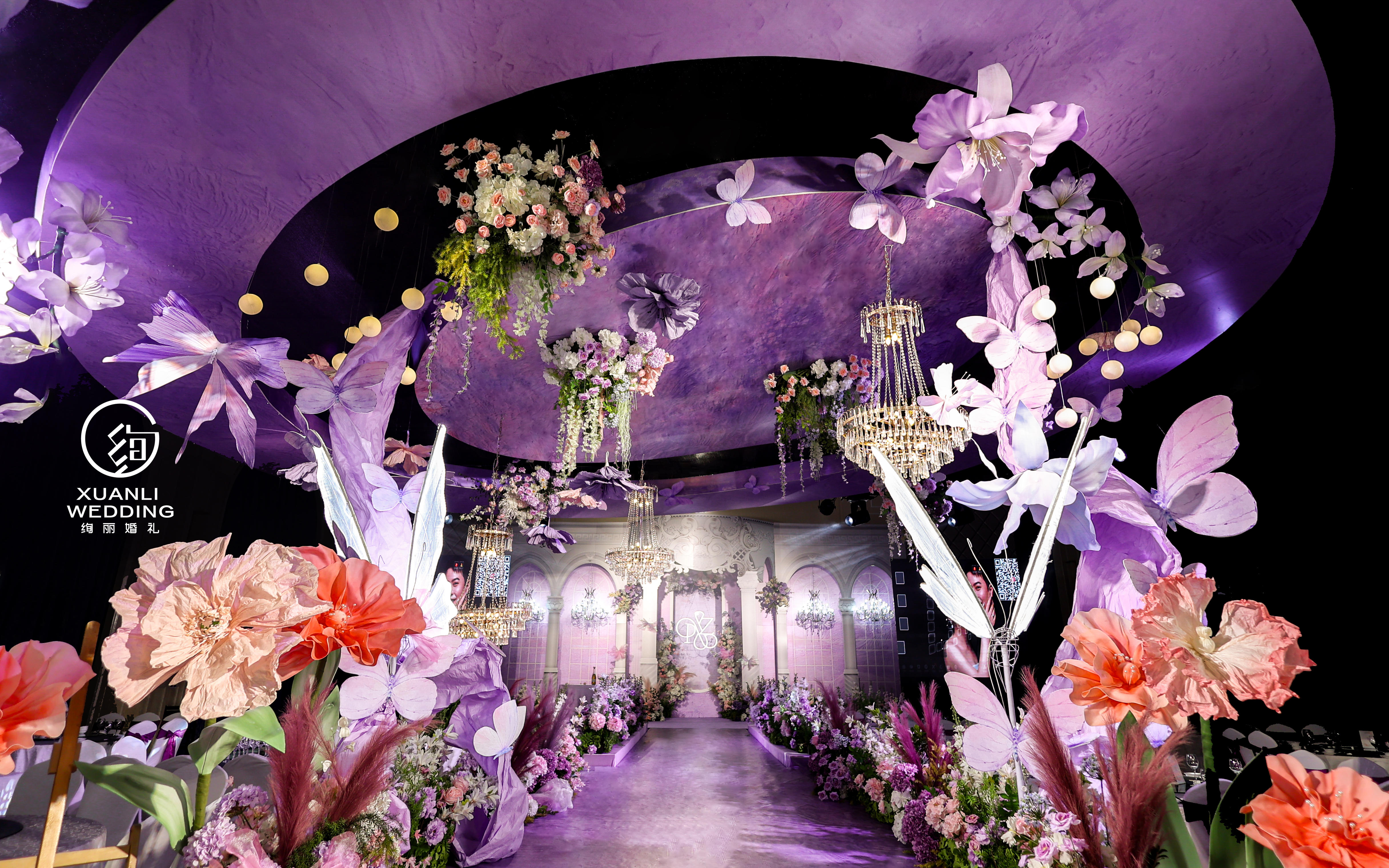 夢(mèng)幻紫調(diào)的秘境花園婚禮