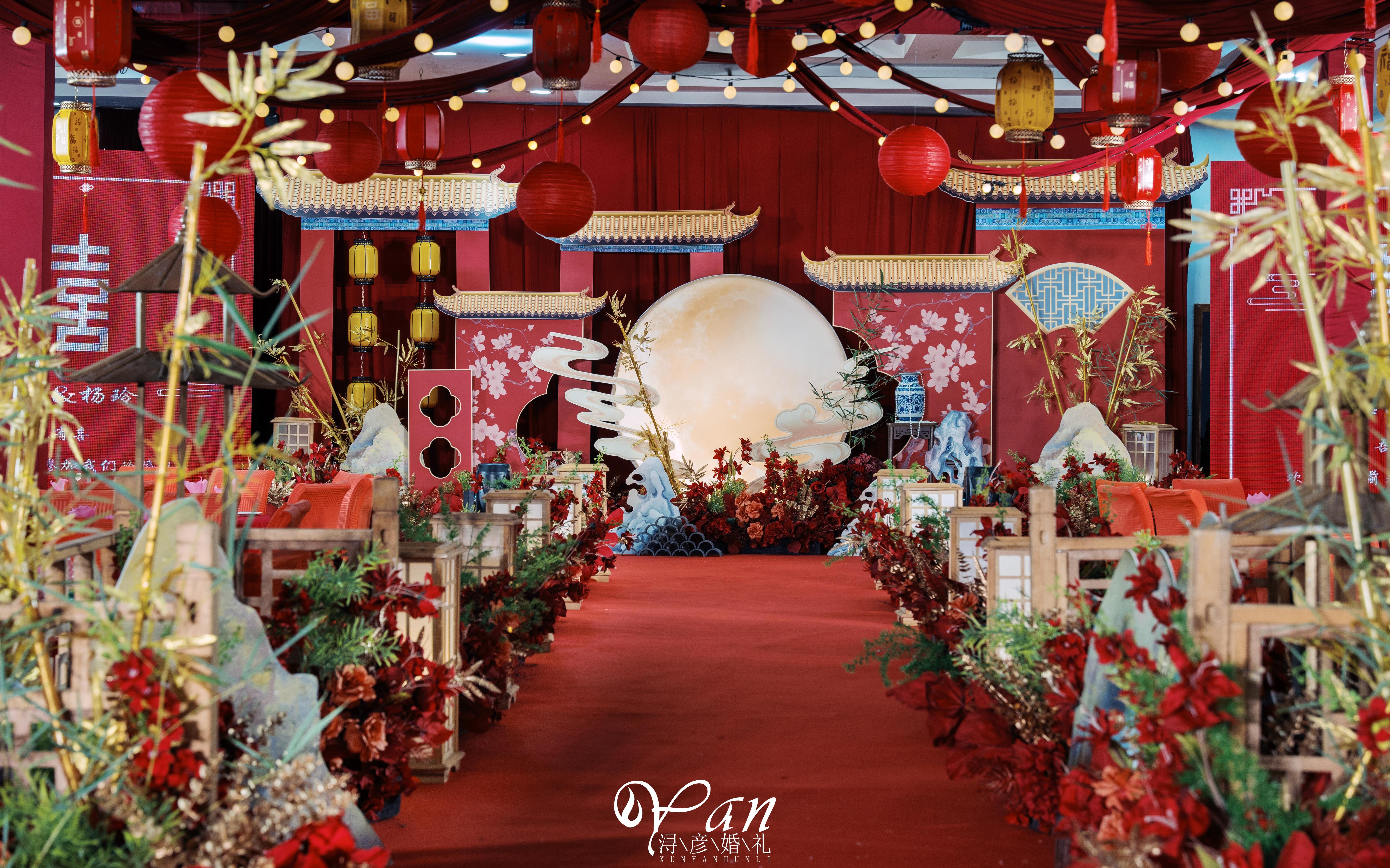 红色中式经典主题婚礼