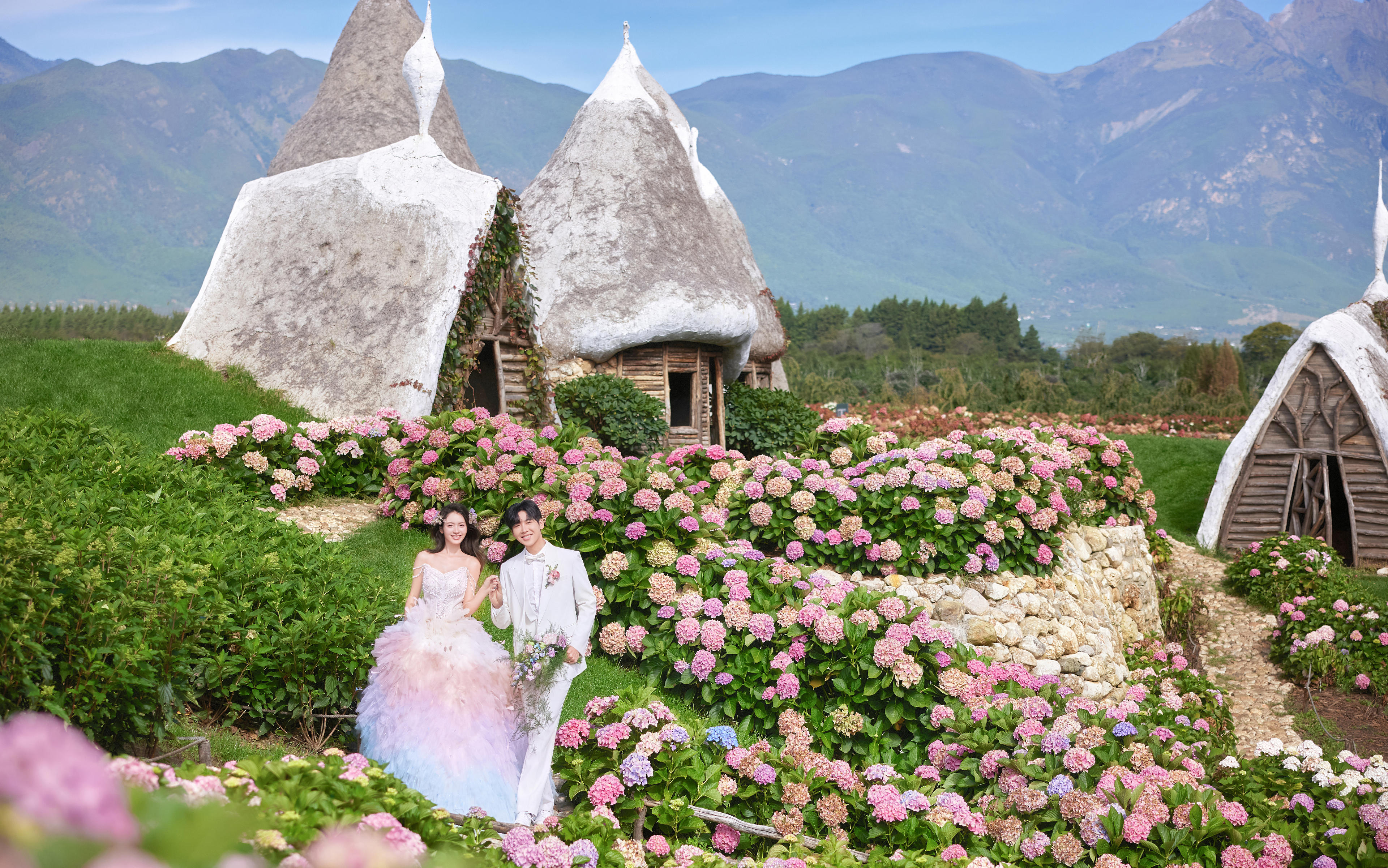 丽江听花谷花海婚纱照｜浪漫到窒息的治愈感💍