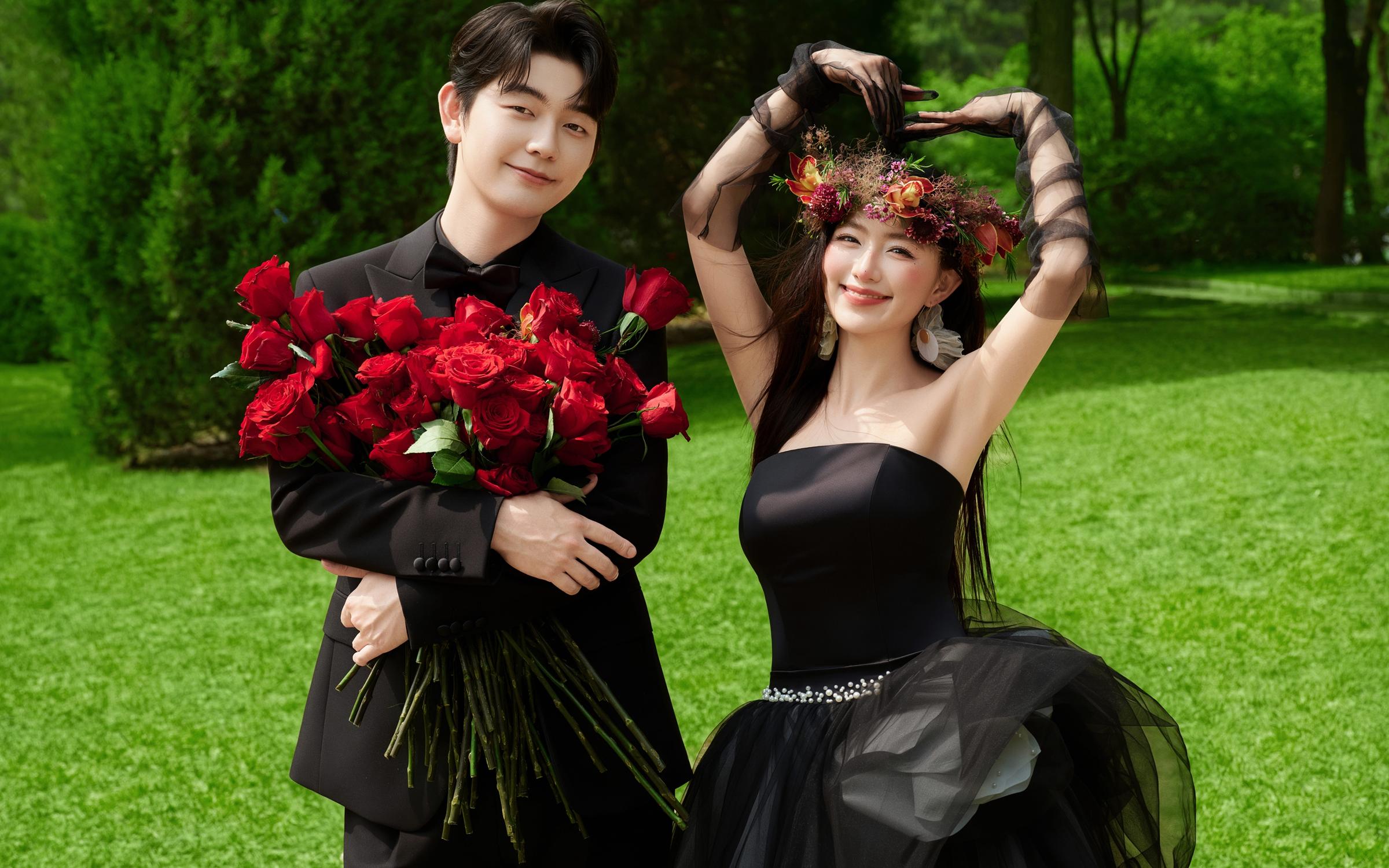 我的玫瑰🌹反复爱上的森系仪式感婚纱照‼