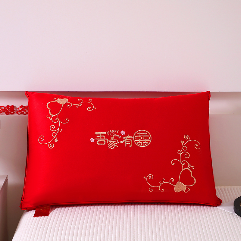 新款大红枕头婚庆枕芯